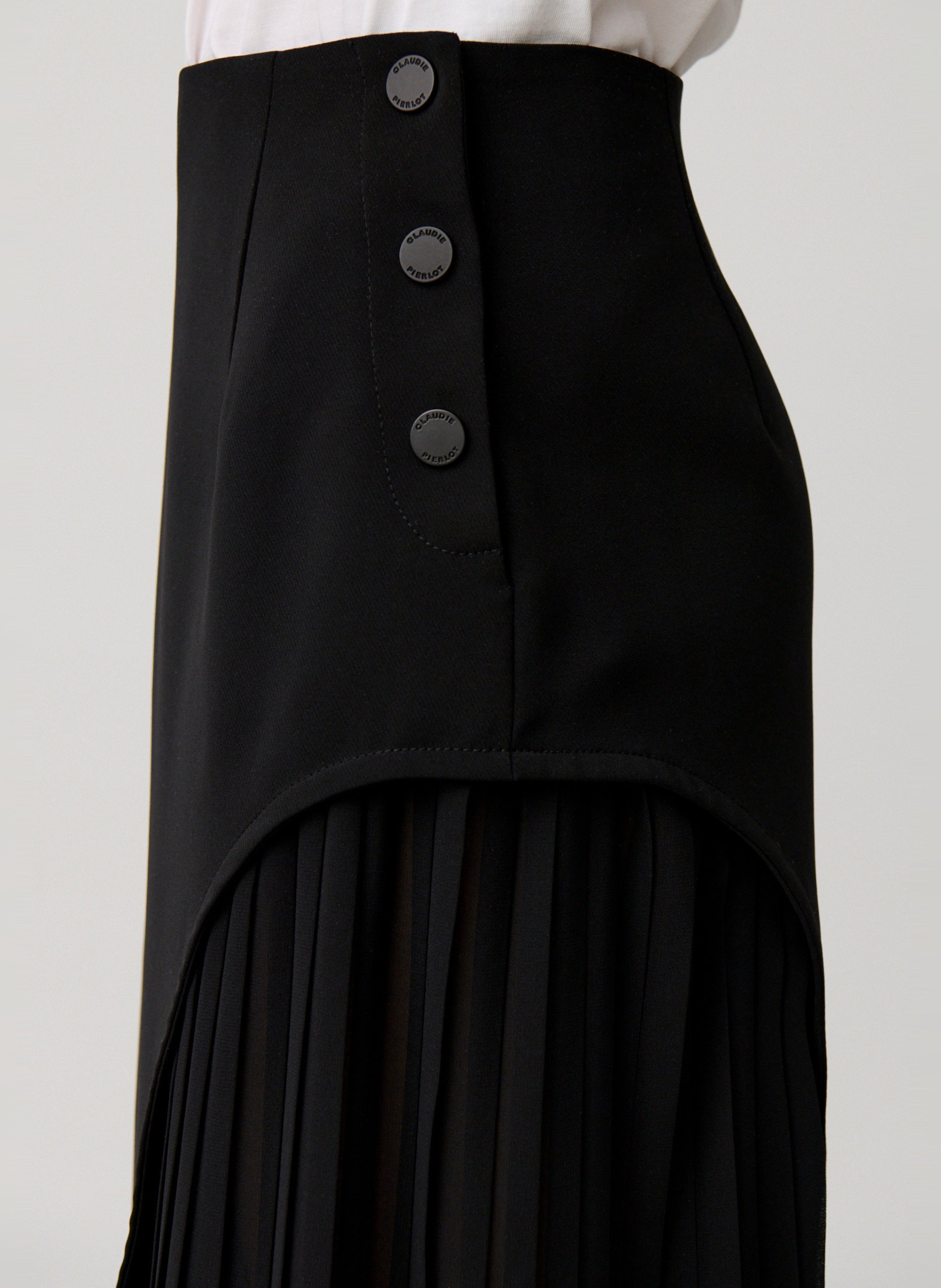 Jupe midi plissée CLAUDIE PIERLOT Noir