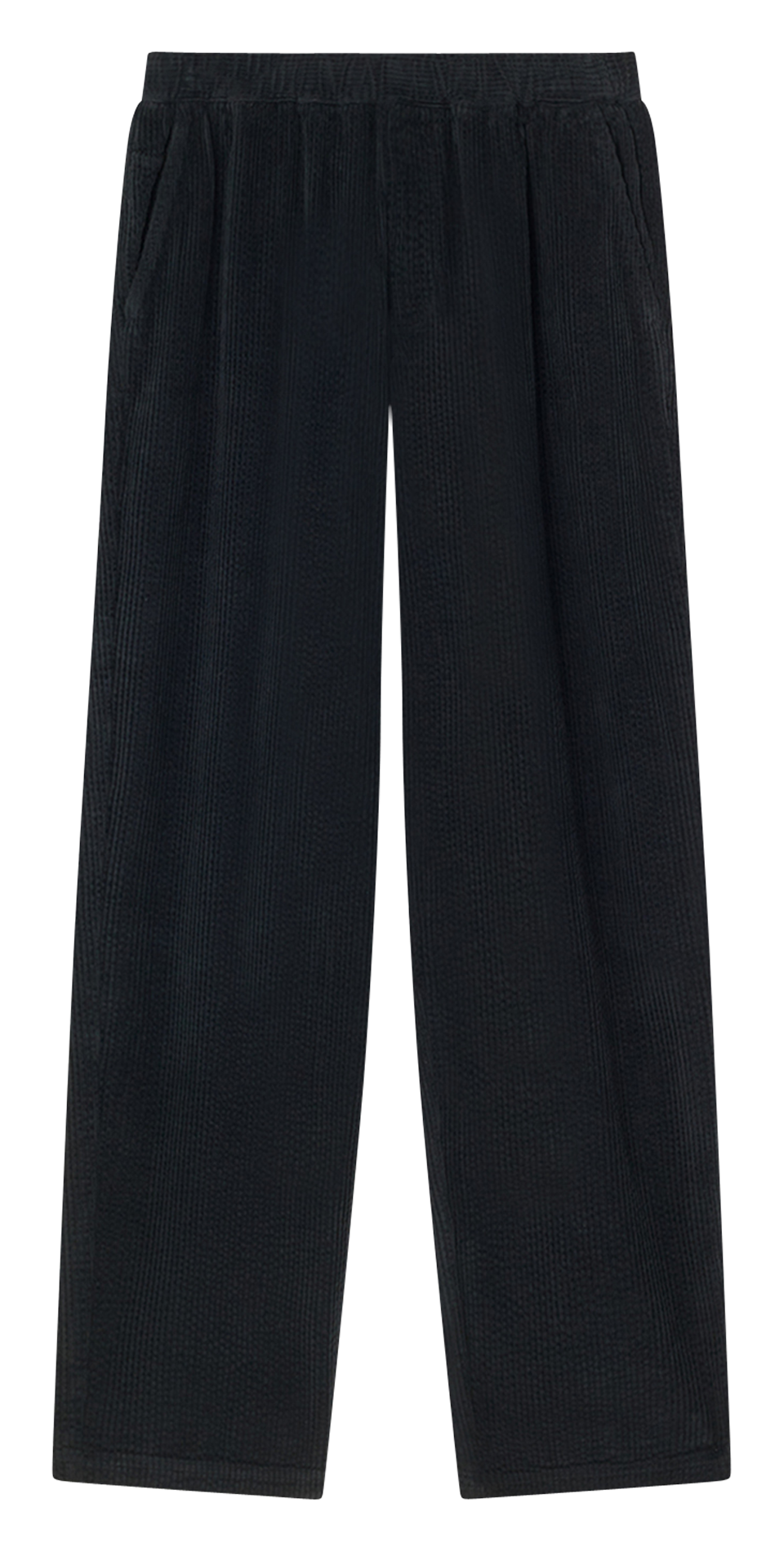 Ribbed cotton pants AMERICAN VINTAGE Black