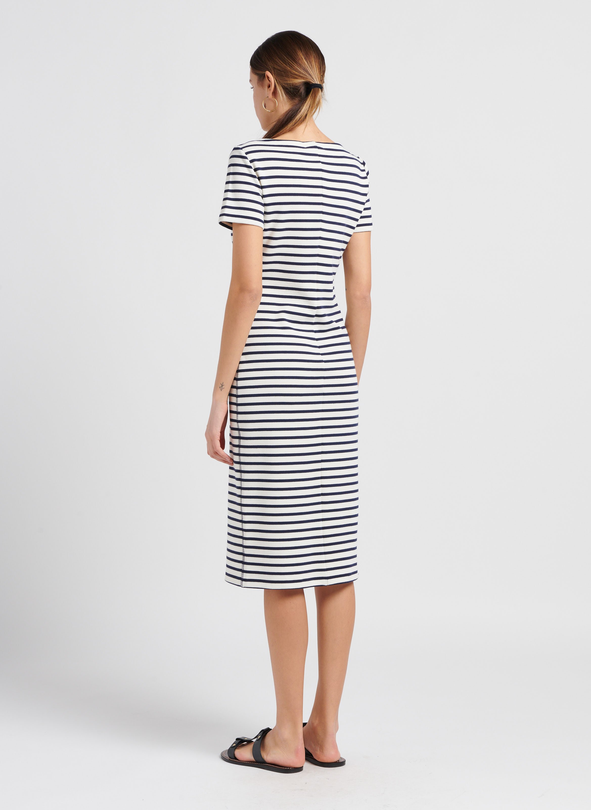 Striped midi dress MAX&Co. Black