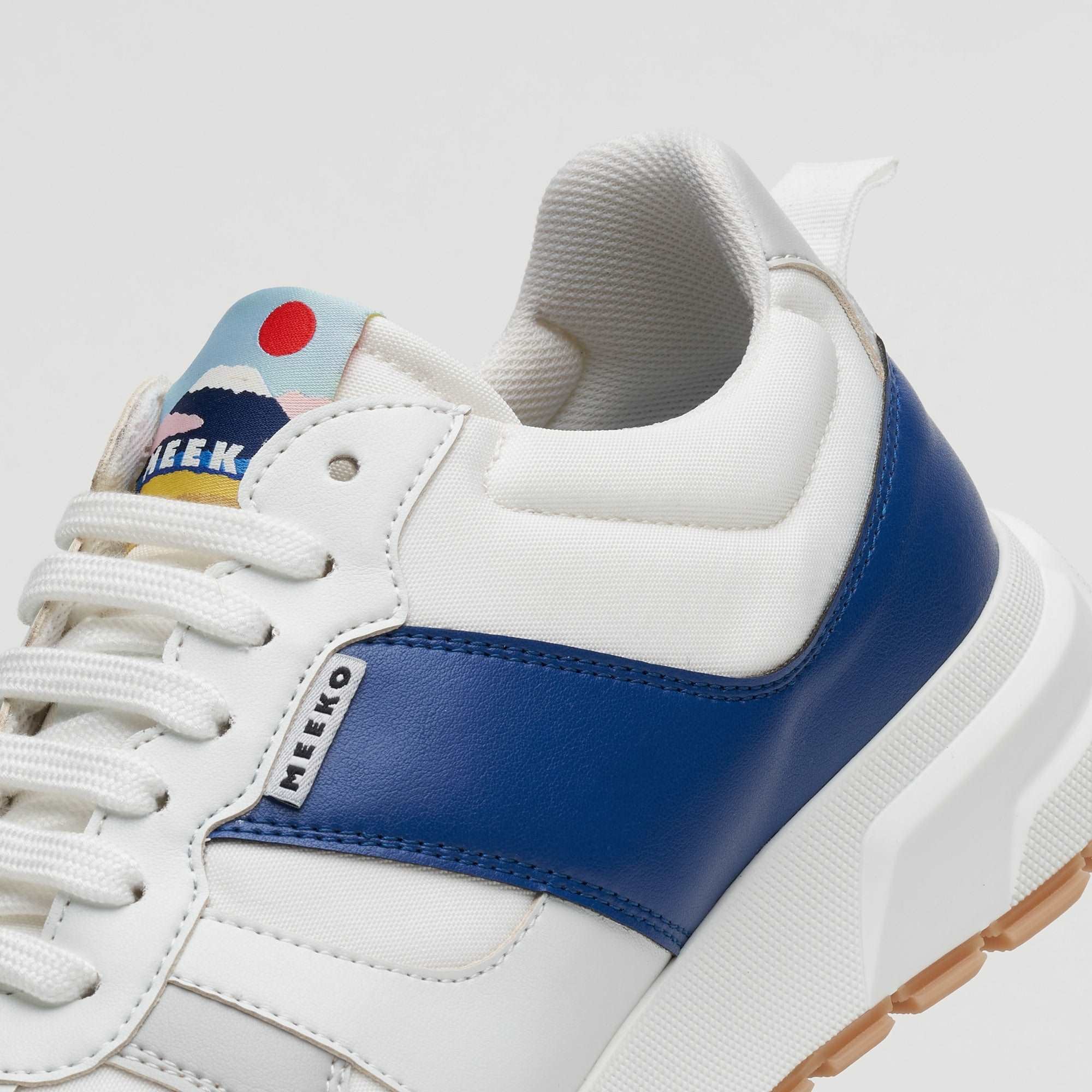 Eco-friendly running-style sneakers MEEKO Blue