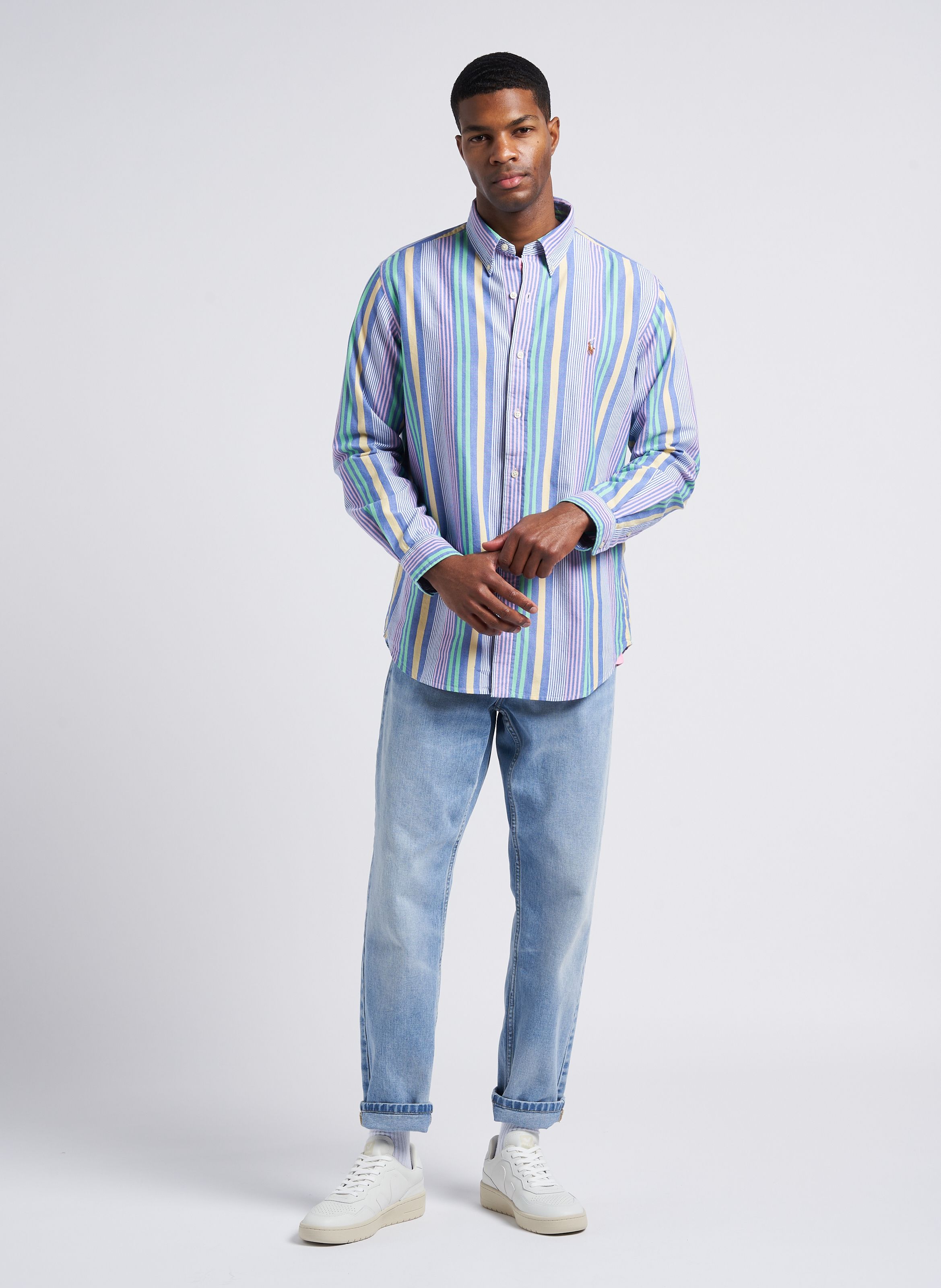 Polo multi clearance colored button down