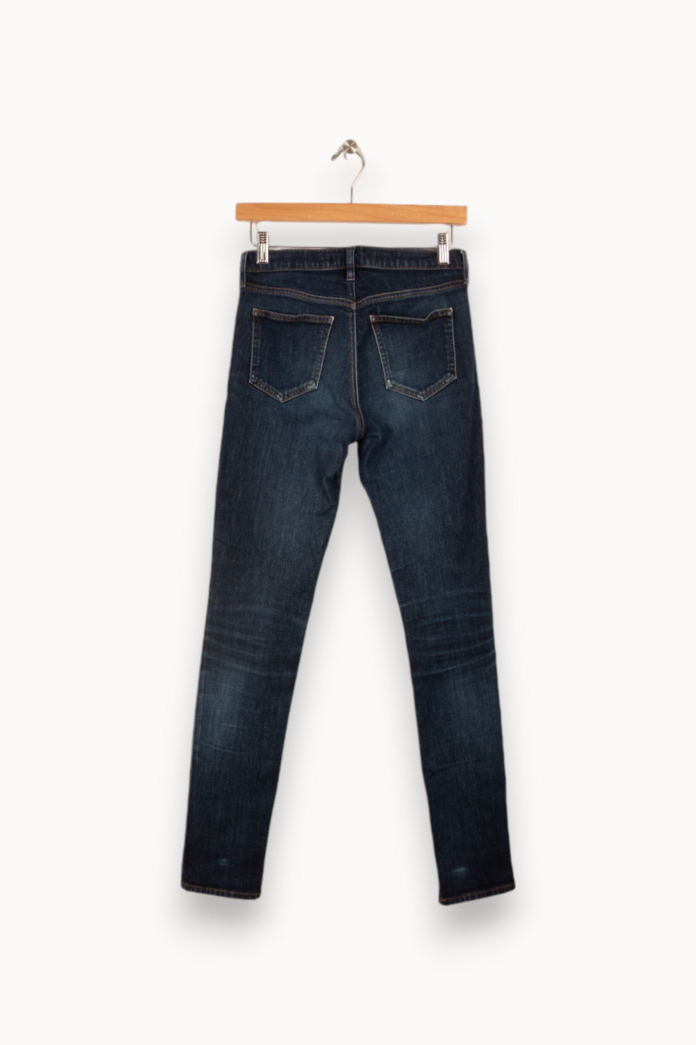 Cropped slim jeans with studs COMPTOIR DES COTONNIERS - Seconde main Blue