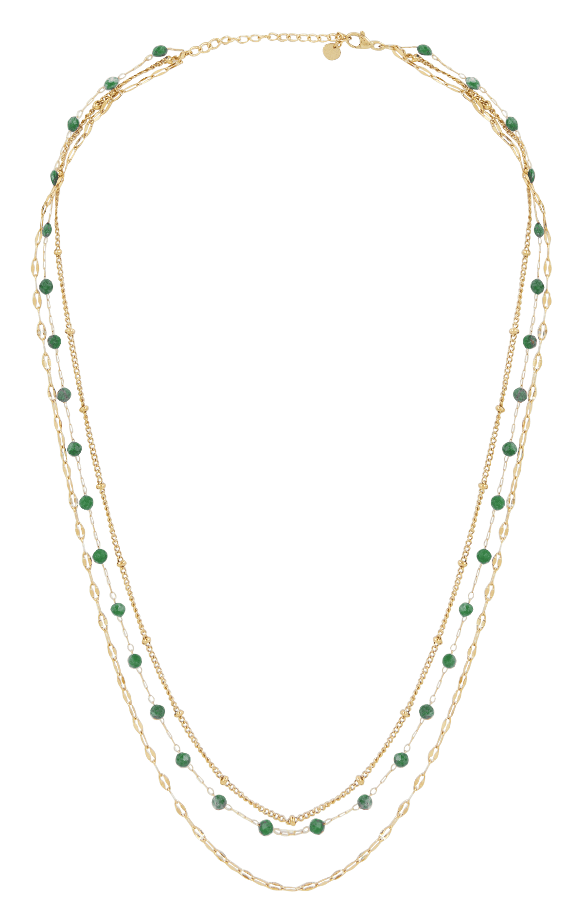 Layered necklace AU PRINTEMPS PARIS Green