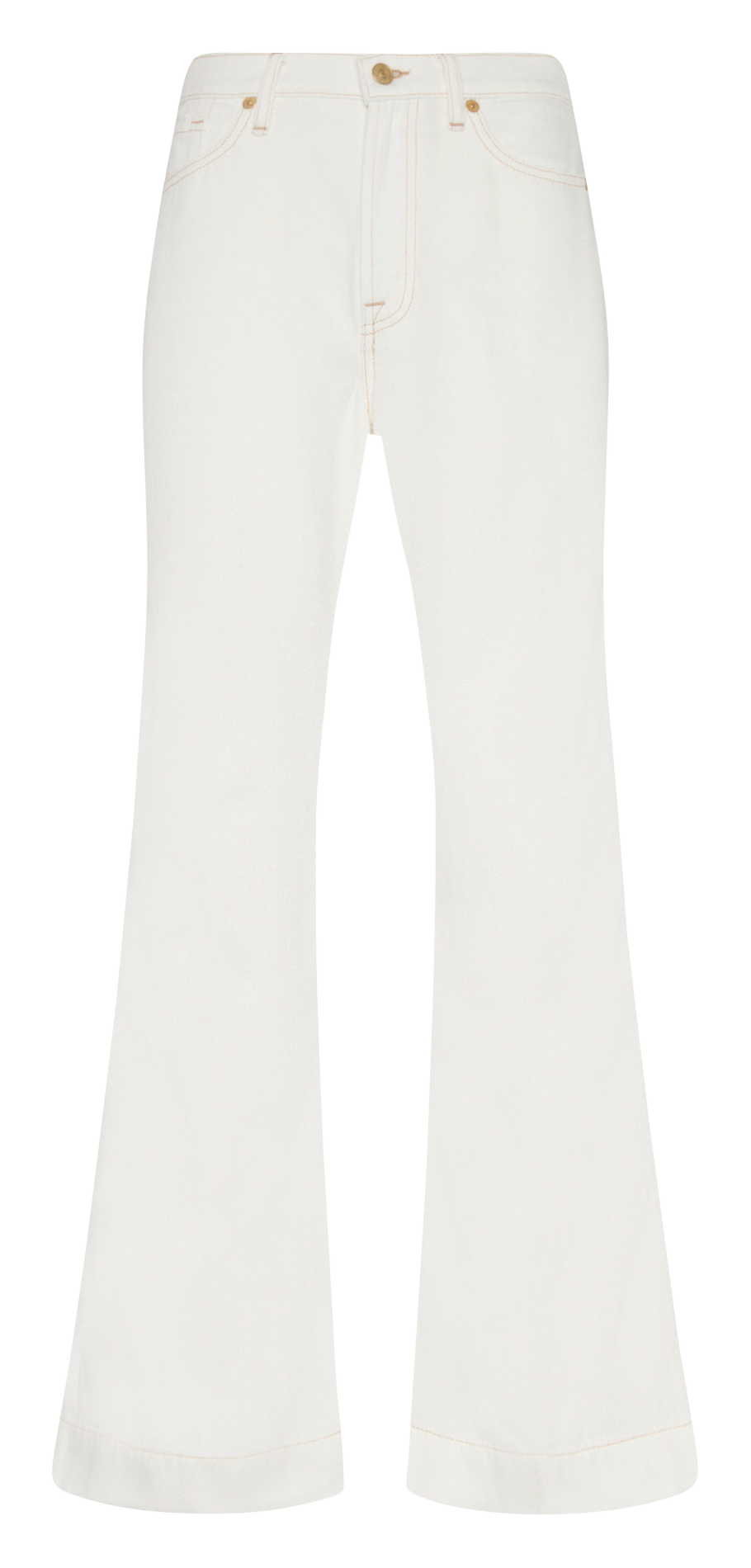 Gekleurde straight-fit jeans met 5 zakken 7 FOR ALL MANKIND Wit