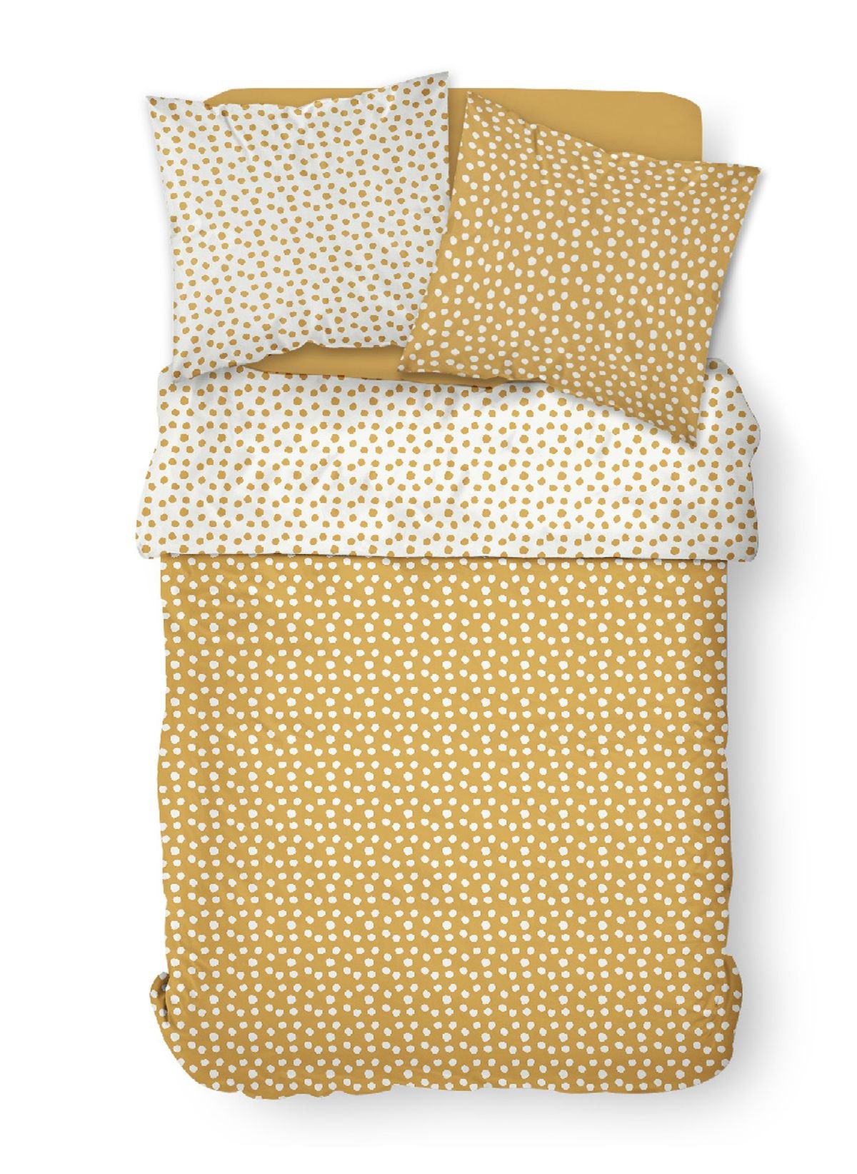 Parure de lit  imprimé en coton TODAY LINGE DE MAISON Jaune