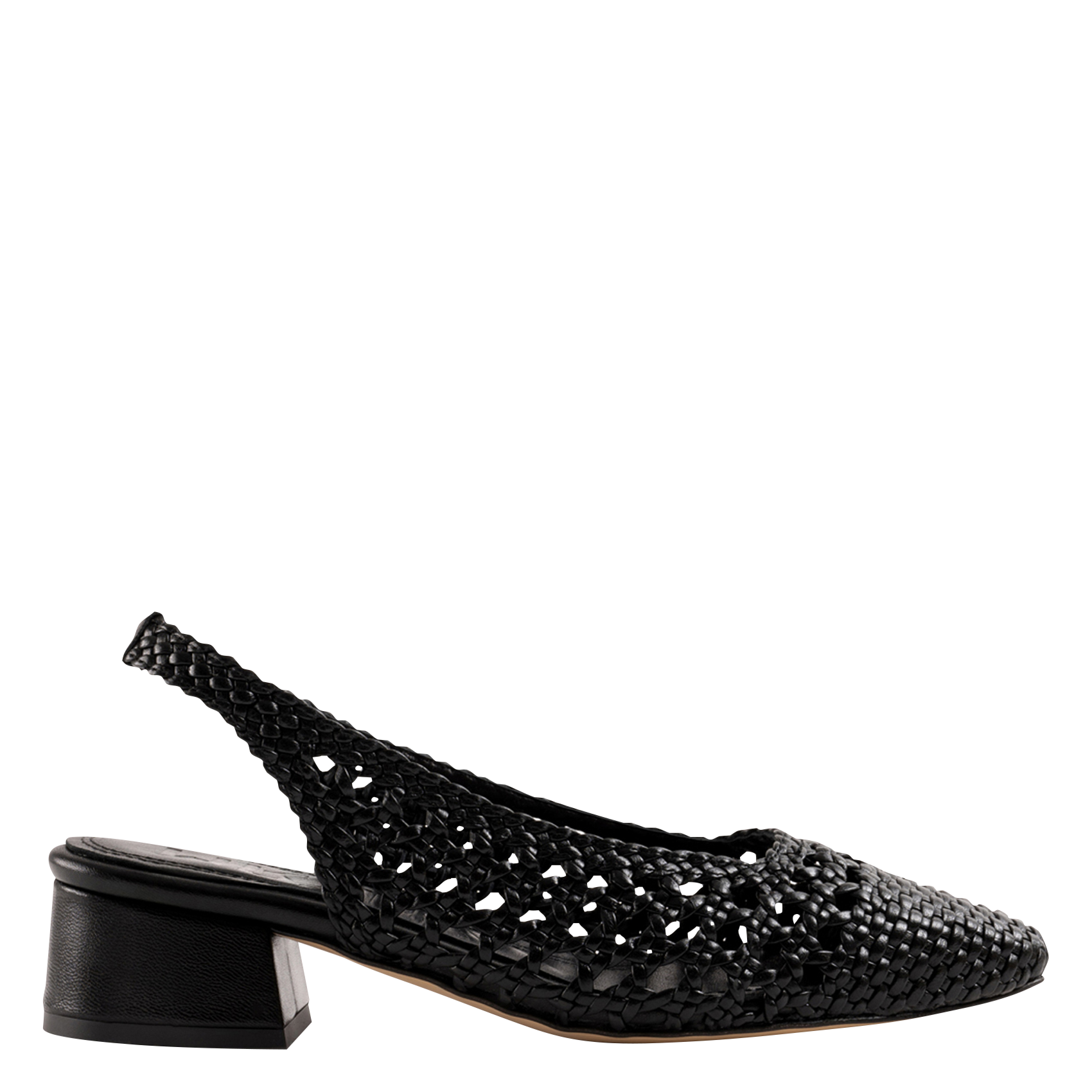 Sandales à talons en cuir tressé SOULIER MARTINEZ