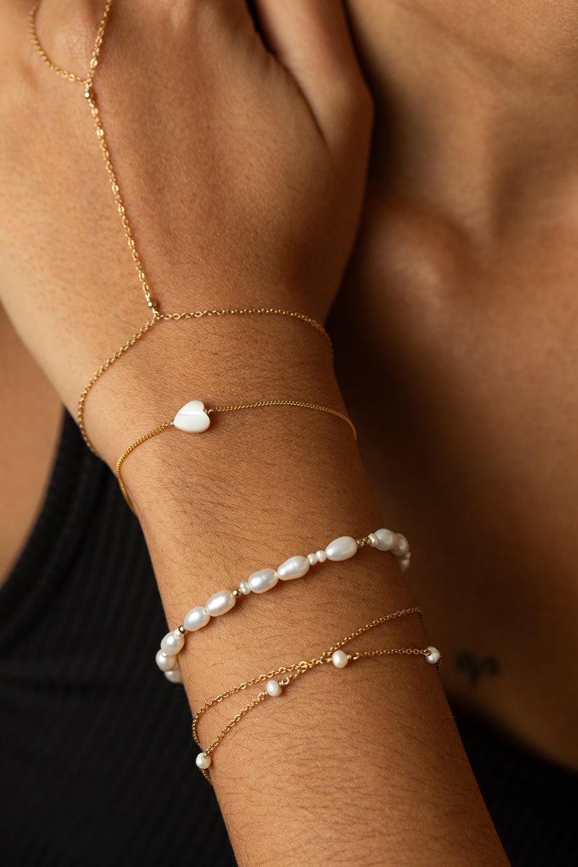 Heart Bracelet - Silver Mother-of-Pearl YAY Silver