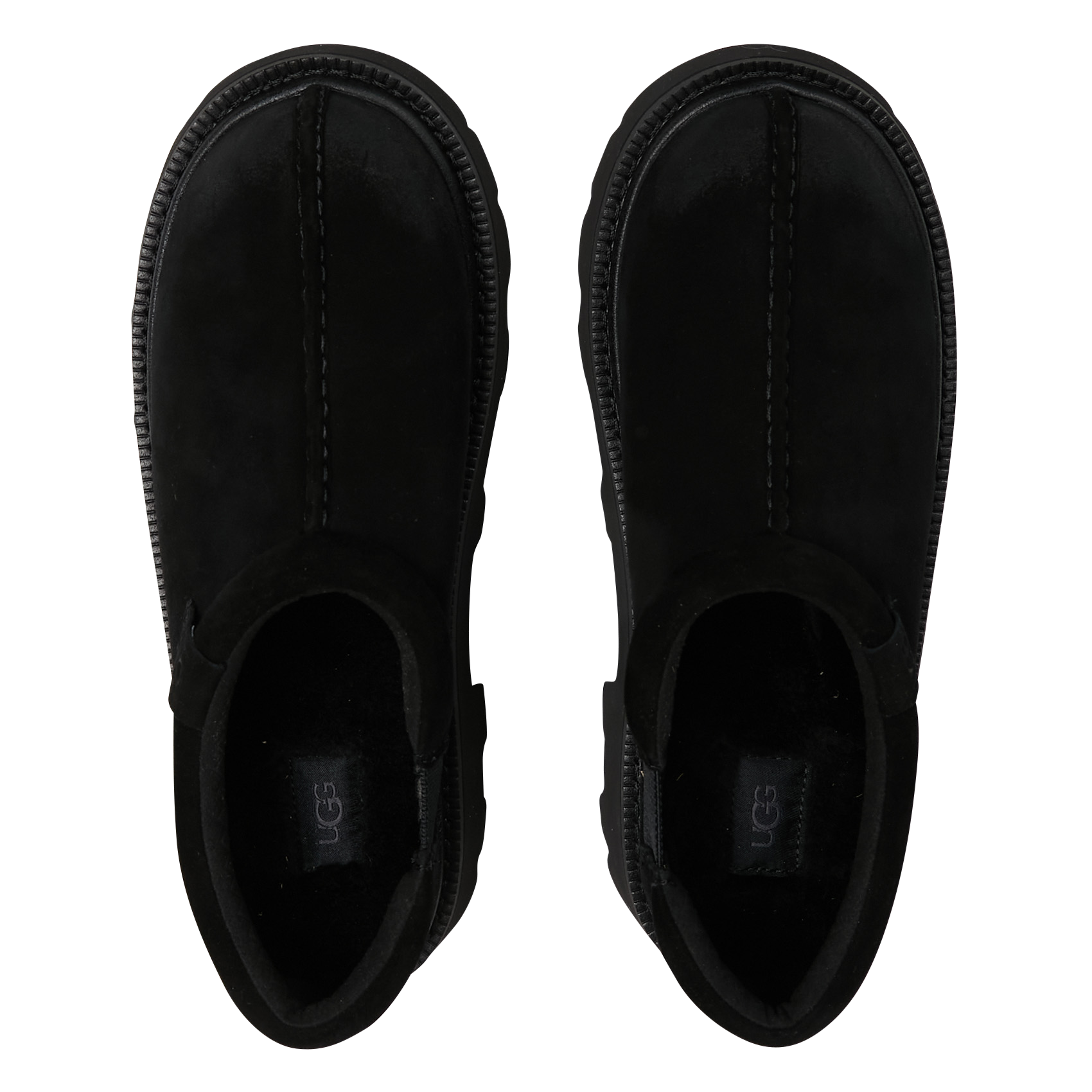 Suede leather clogs UGG Black