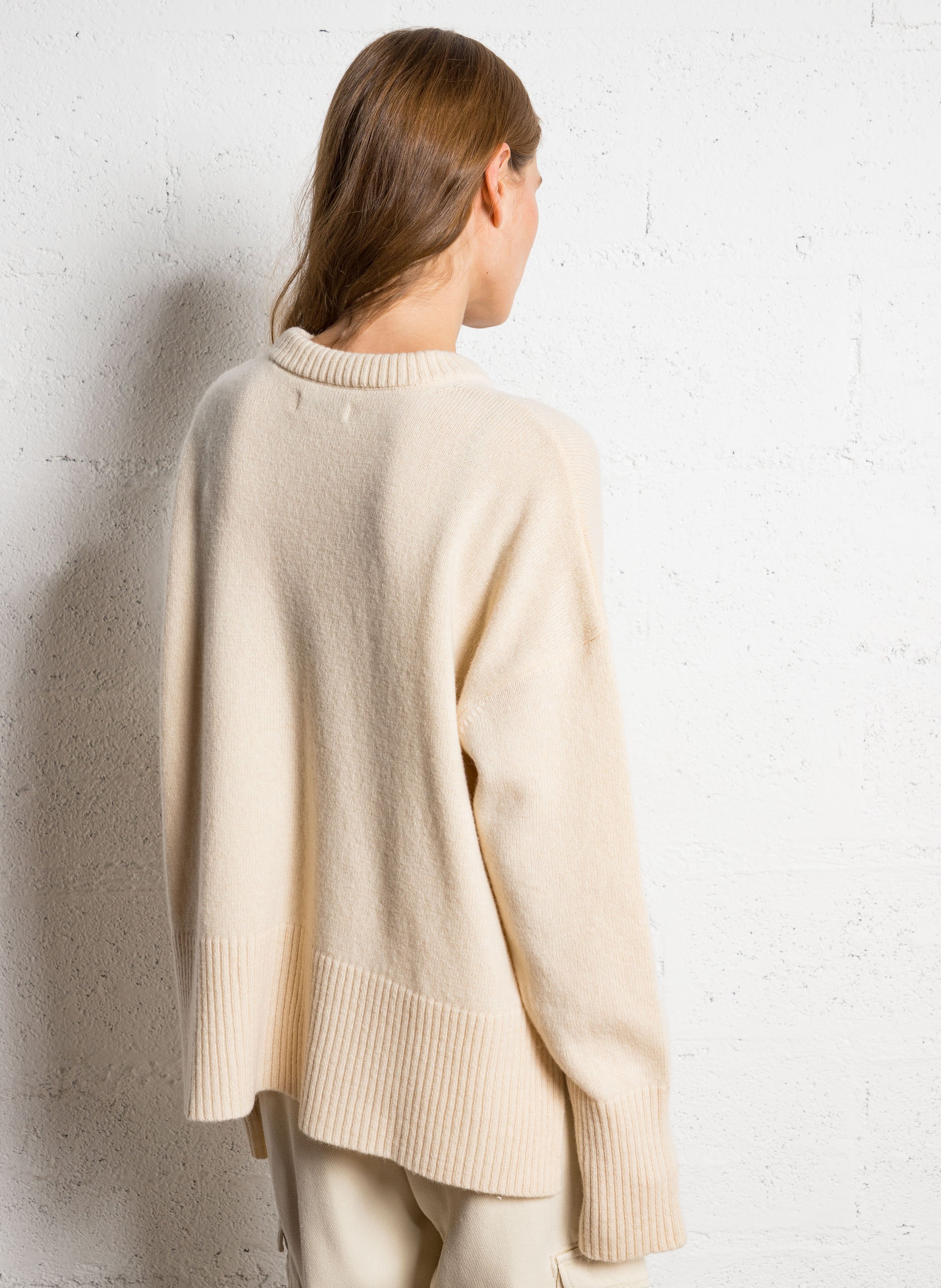Oversized trui | wolblend THE NEW SOCIETY Beige