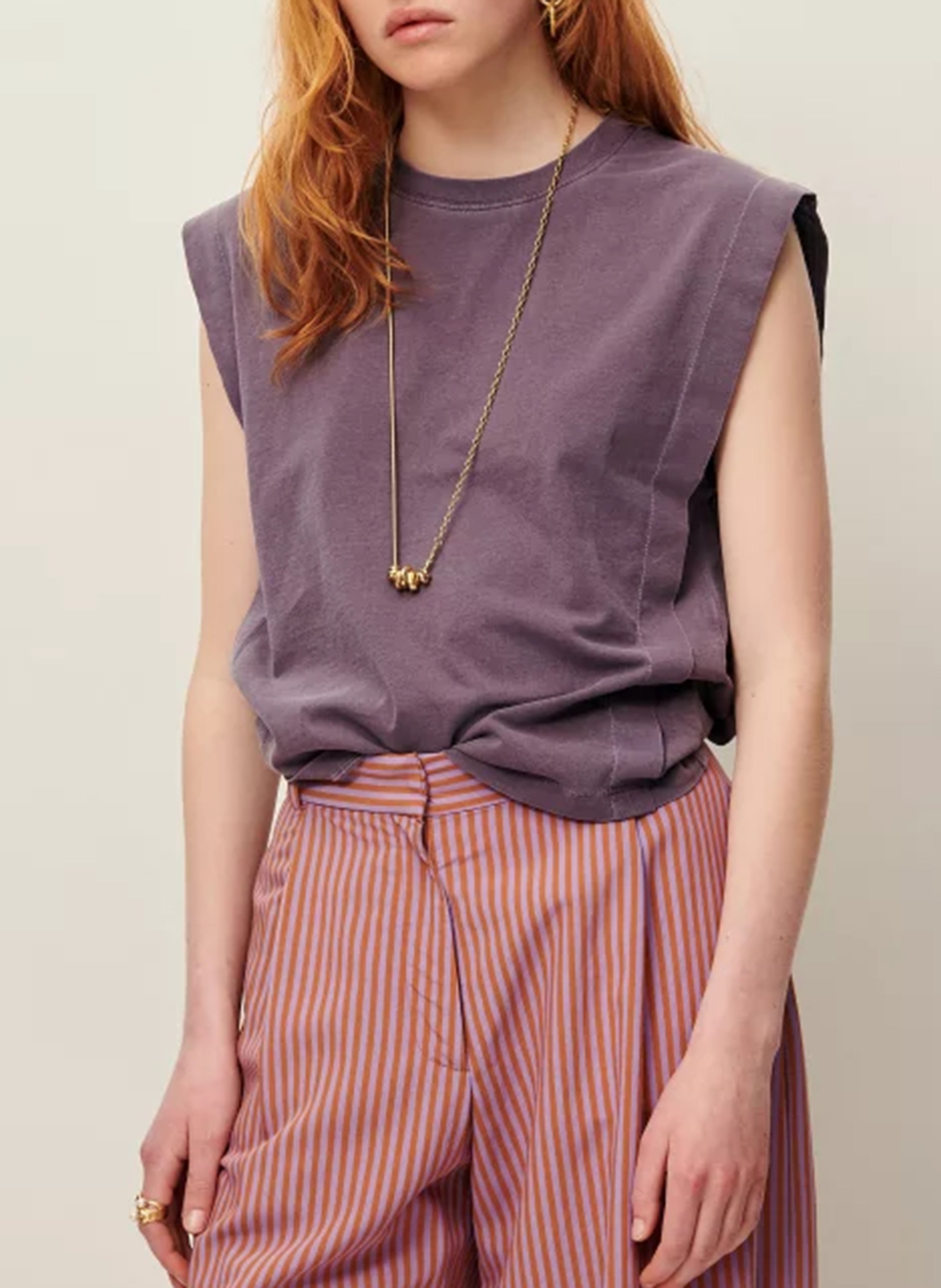 Round-neck cotton T-shirt SESSUN