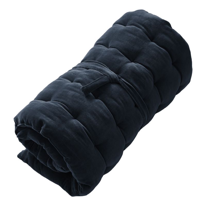 Cotton velvet floor cushion L'EFFET PAPILLON