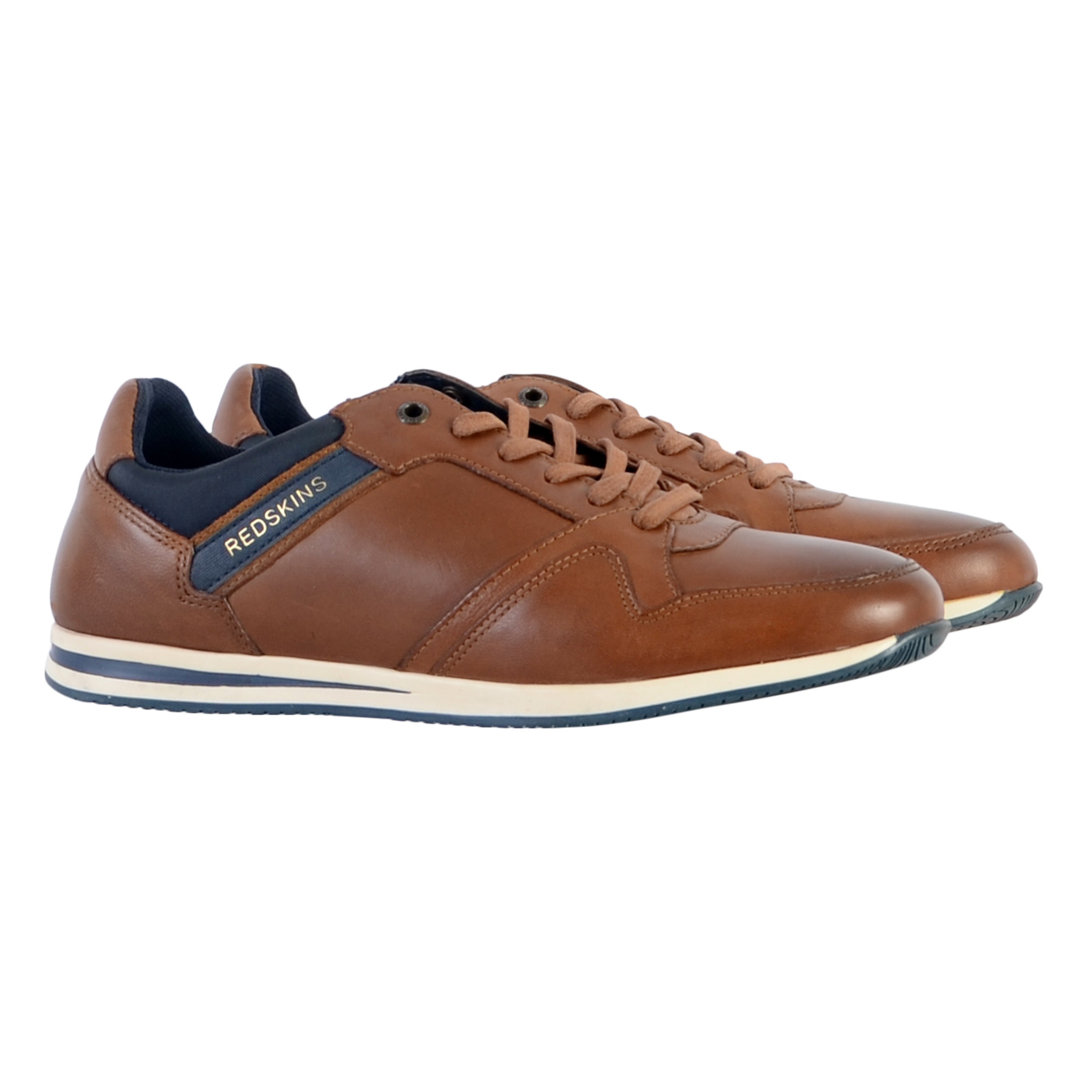 Leather sneakers - Aimabli REDSKINS Brown