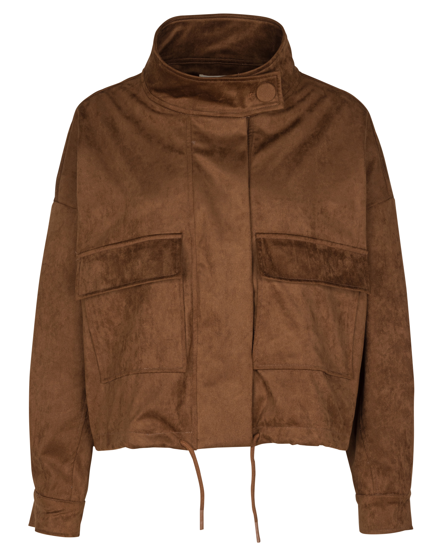 Oversize-Jacke mit Stehkragen SUNCOO Braun