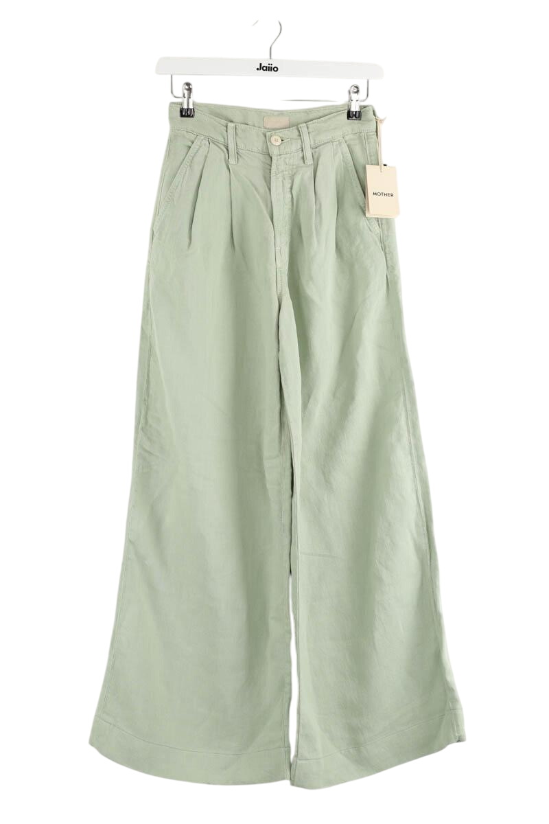 Wide cotton trousers  MOTHER - Seconde Main Green