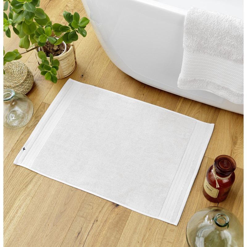 100% combed cotton bath mat L'EFFET PAPILLON