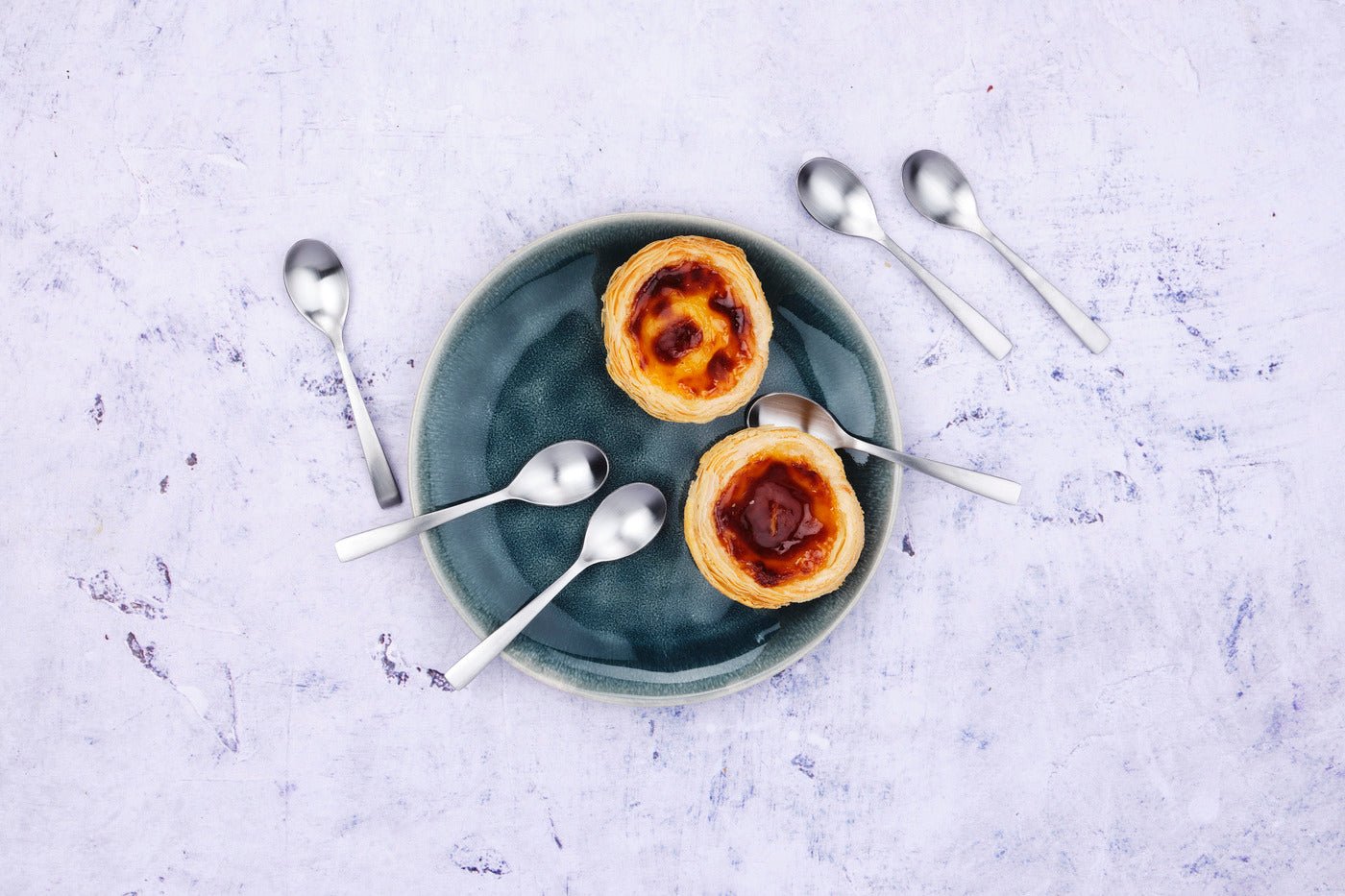 Set of 6 Oglu teaspoons - black BJORN Silver