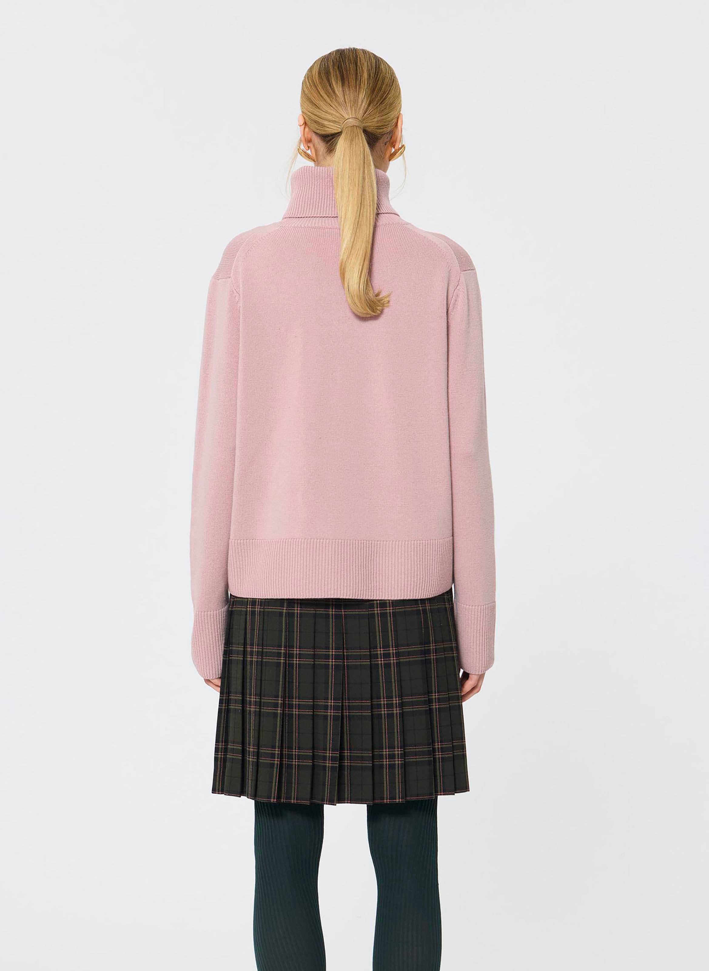 Solid wool turtleneck sweater TARA JARMON Beige