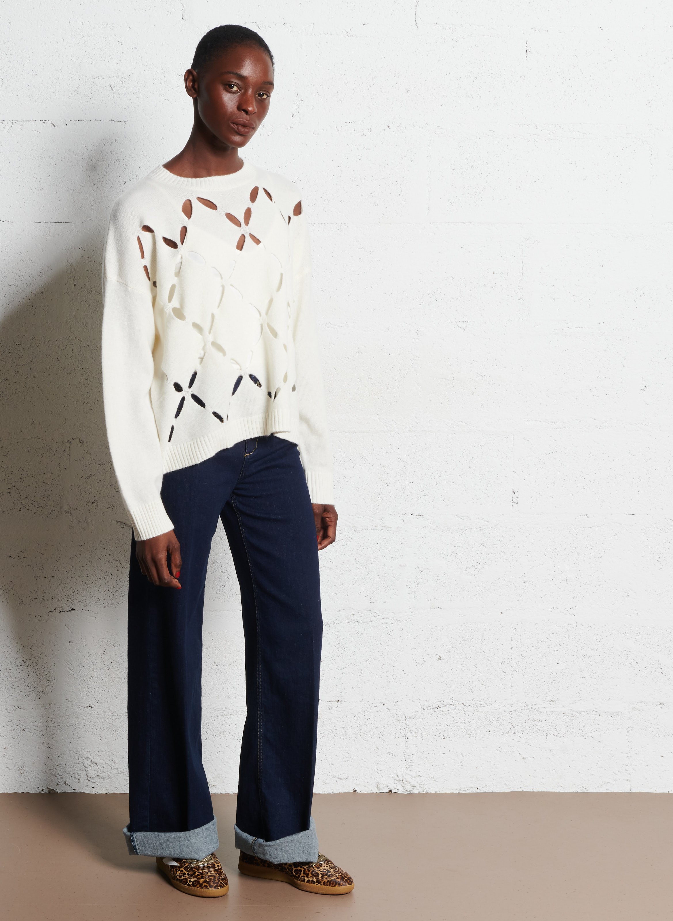 Baskets basses en cuir mélangé SEMERDJIAN - SMR Multicolore