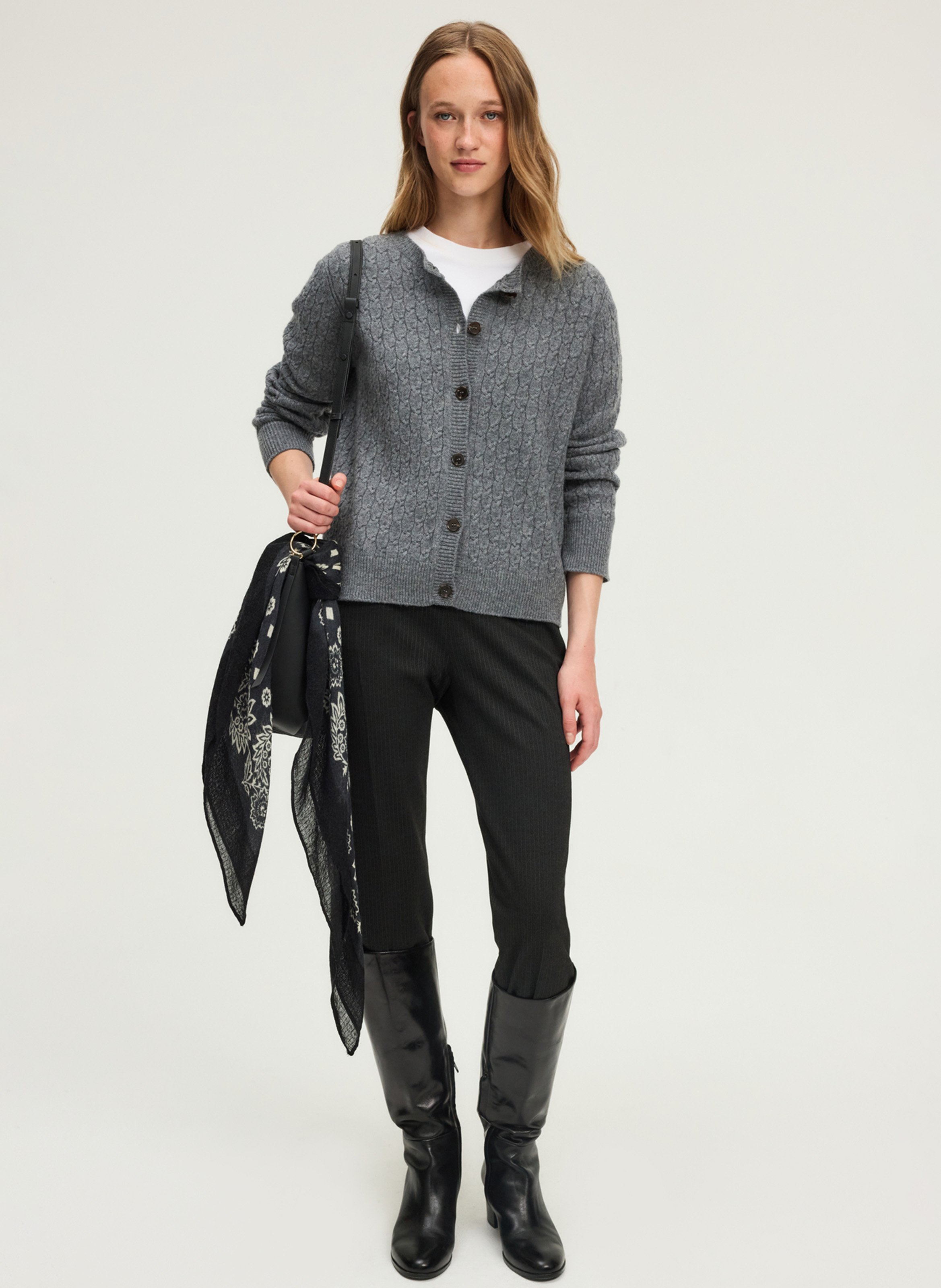 Vest van wol PABLO Grijs