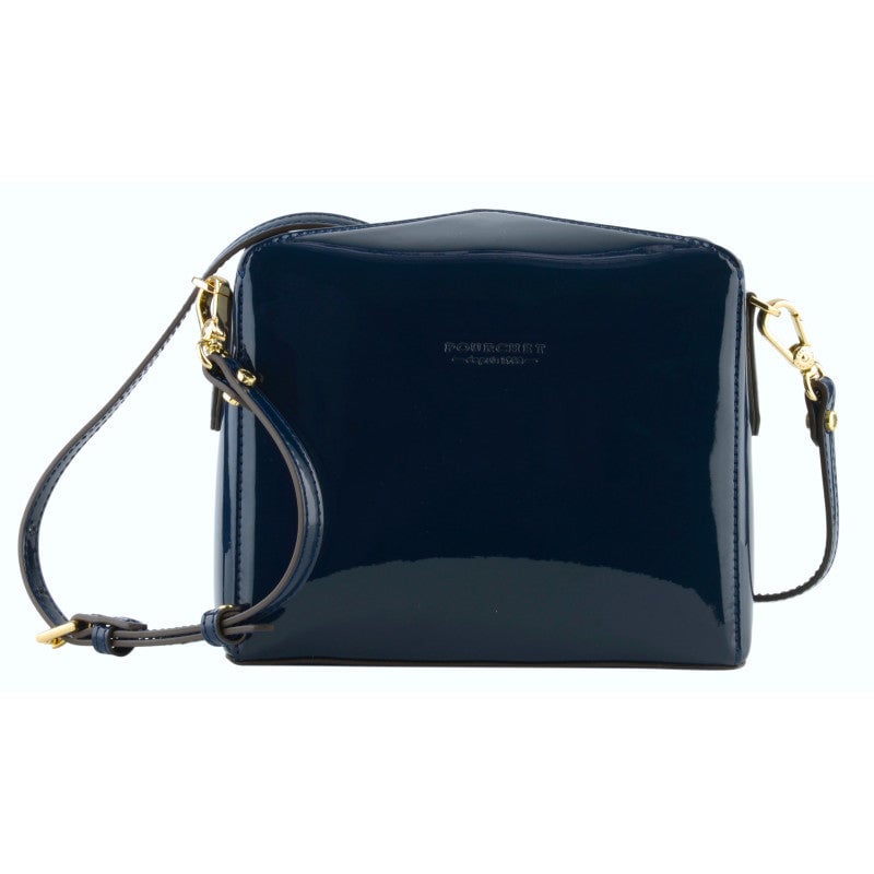 Shoulder bag - synthetic and leather POURCHET Blue