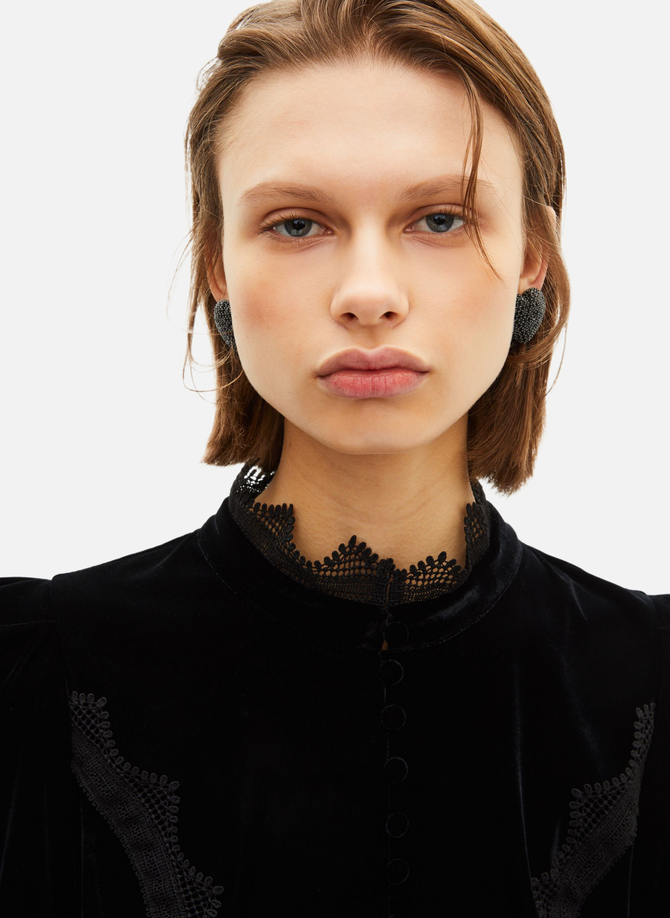 Velvet top THE KOOPLES Black