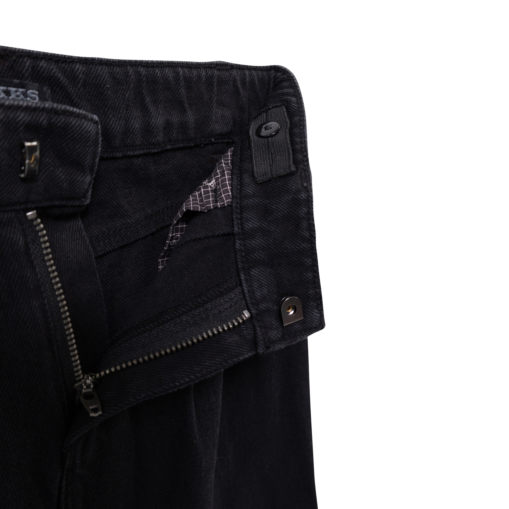 Jean large noeuds avec ceinture paielletée IKKS JUNIOR Noir