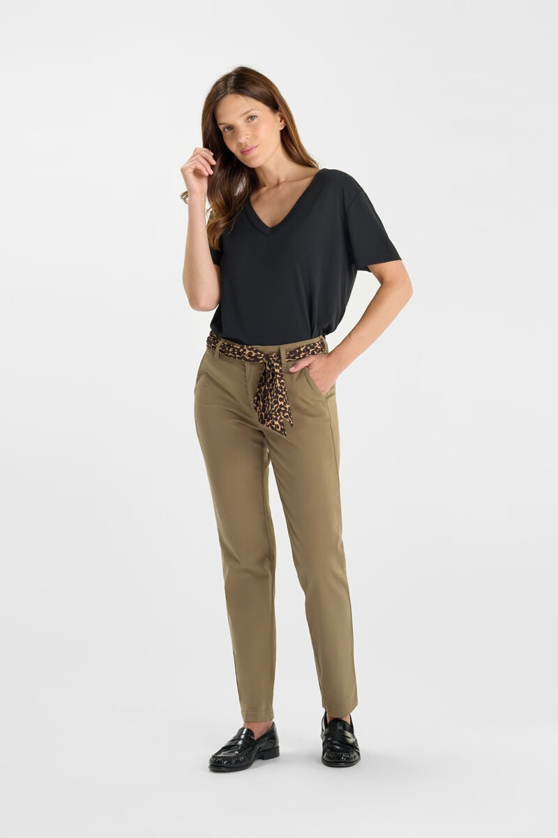 Carrot trousers LE TEMPS DES CERISES Khaki