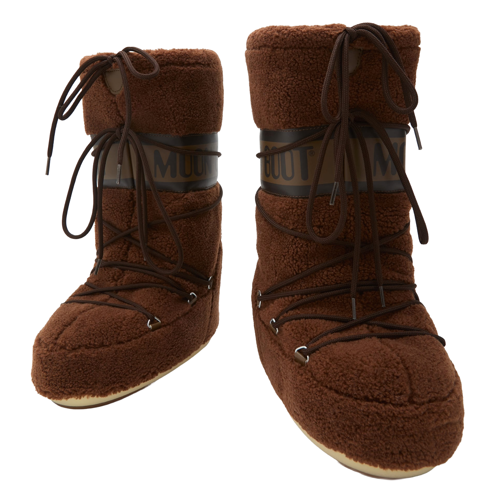 Bottes aspec fourrure MOON BOOT Marron