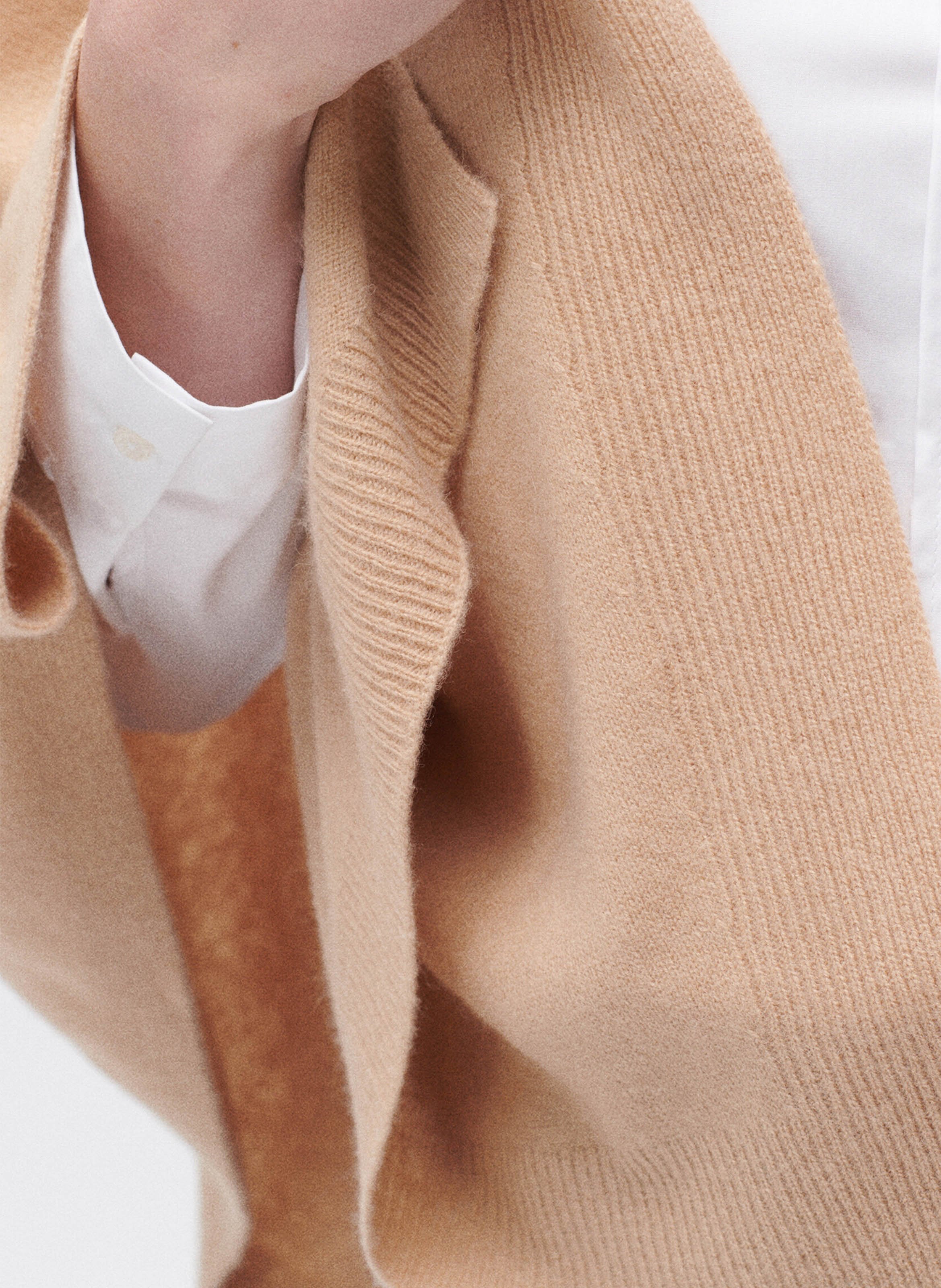 Cape van kasjmier CAROLL Bruin