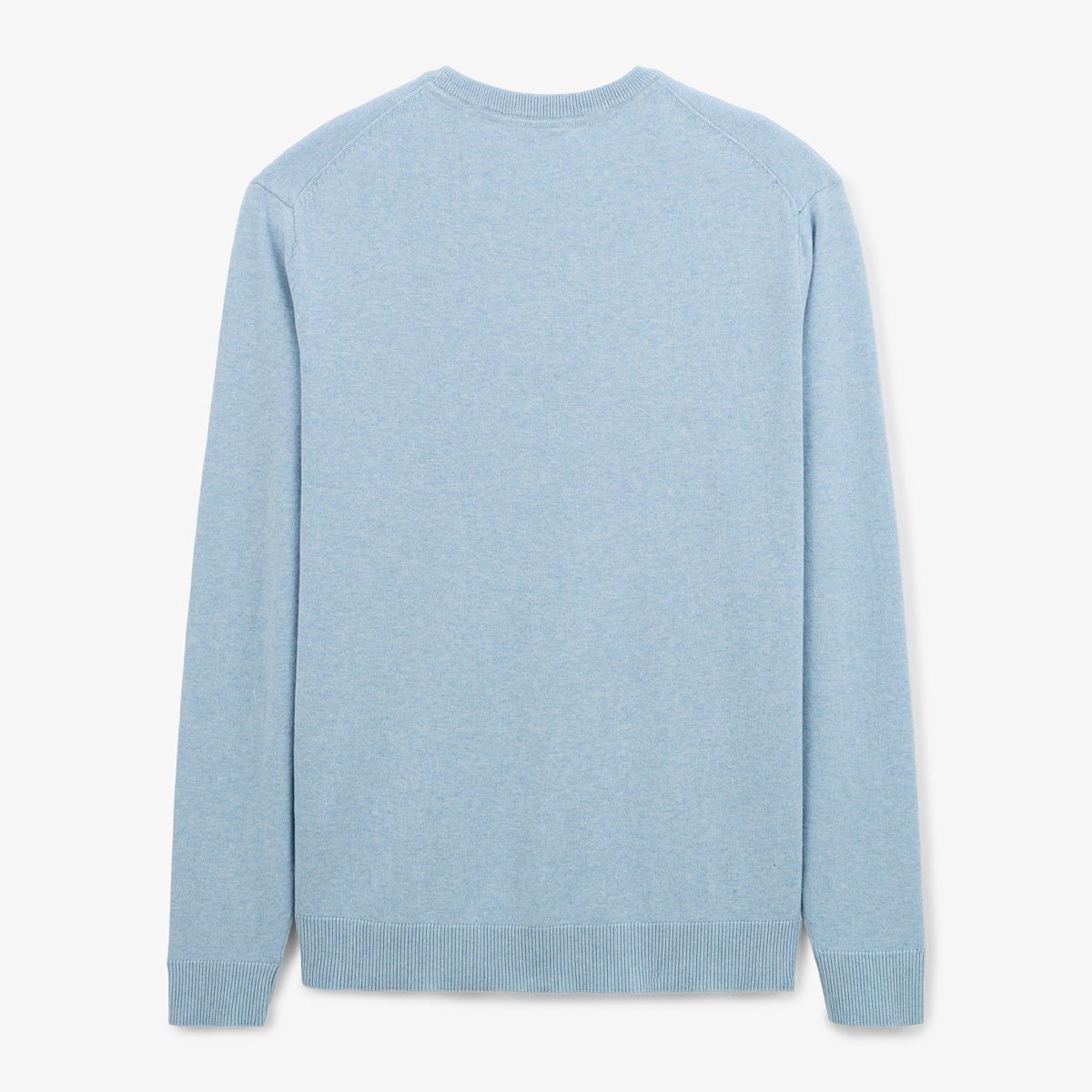Sweater with plain round neckline SERGE BLANCO Blue
