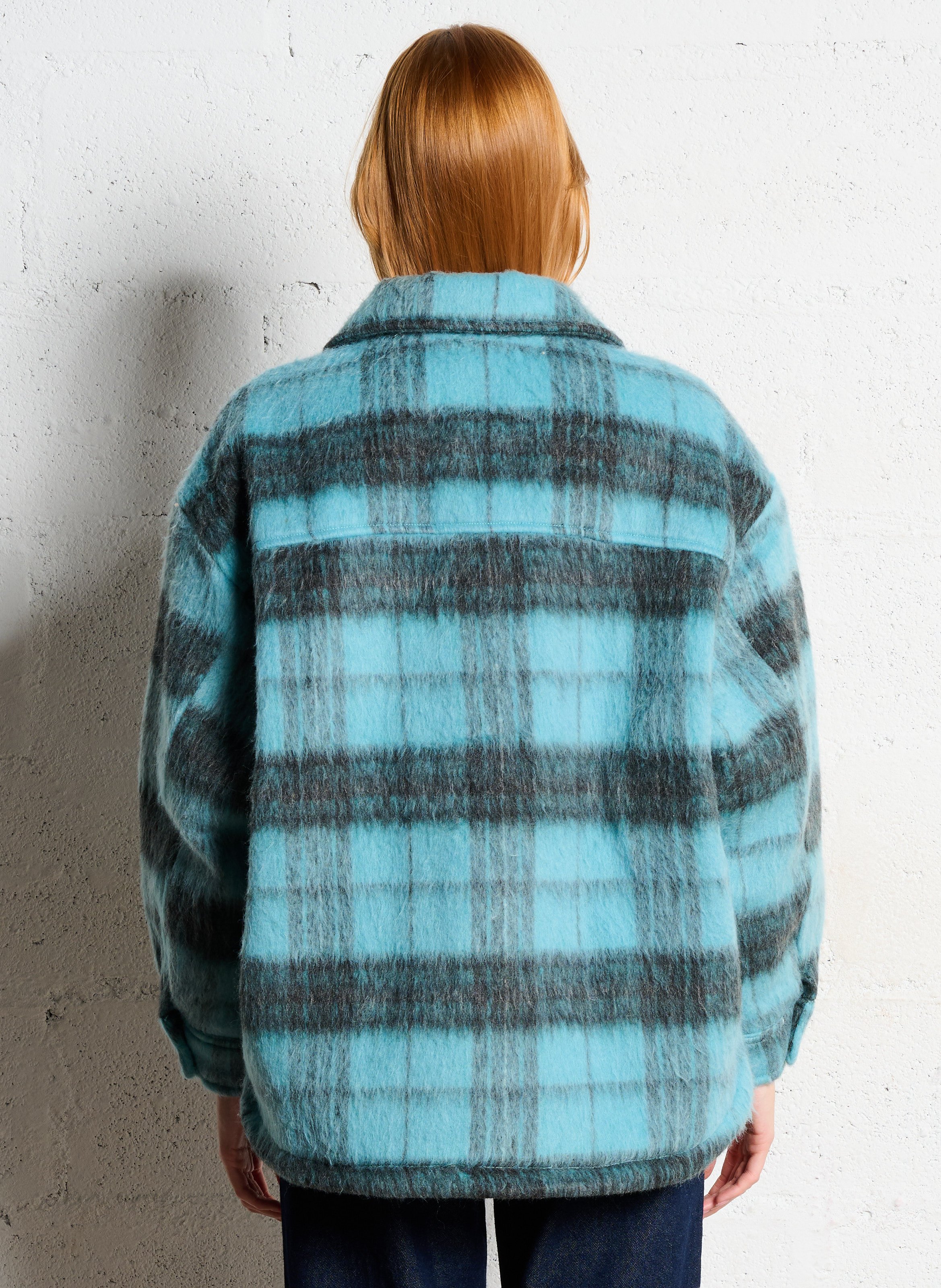 Manteau oversize col classique imprimé BILLABONG Bleu