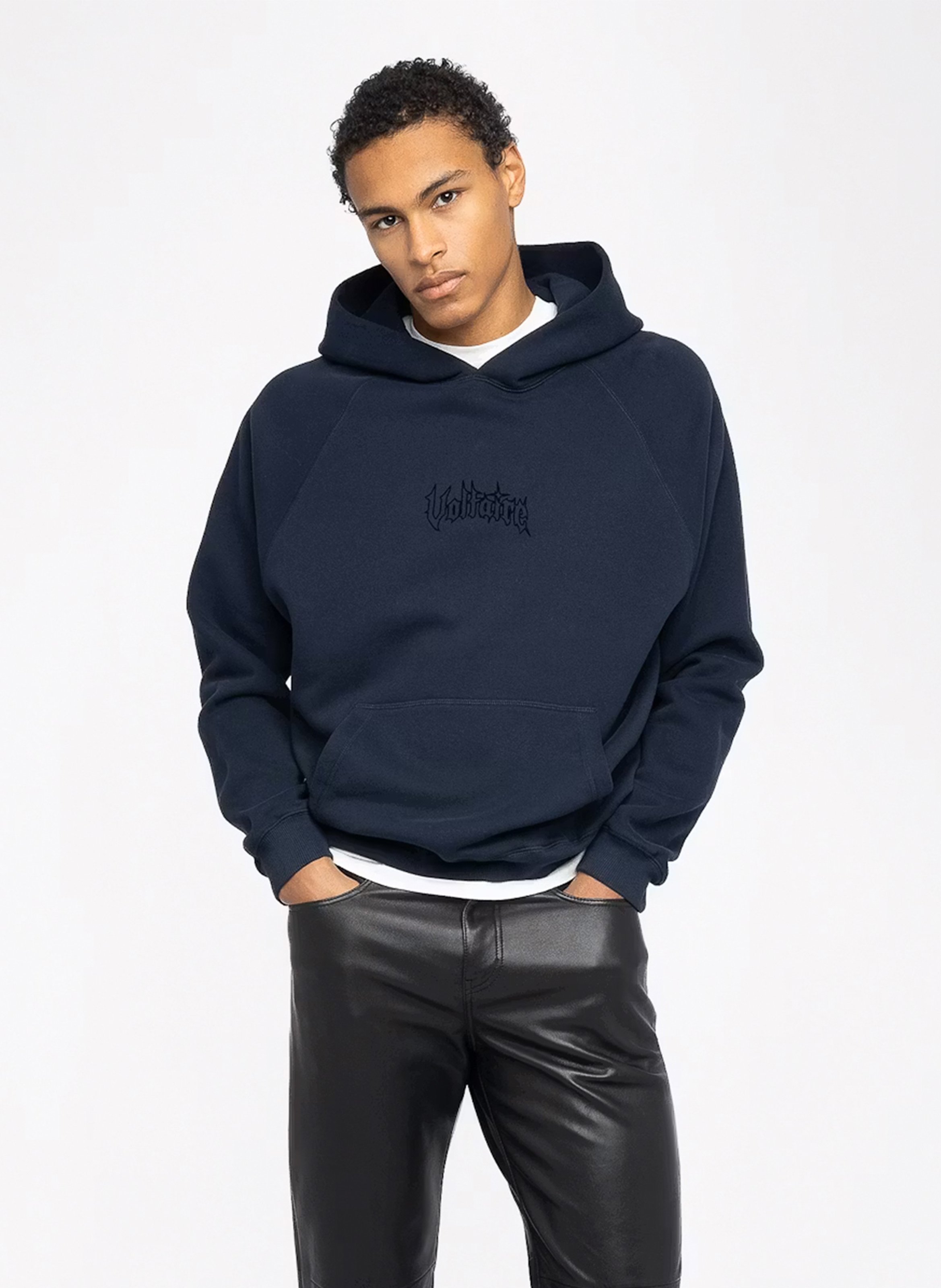 Round-neck cotton-blend sweatshirt ZADIG&VOLTAIRE Blue