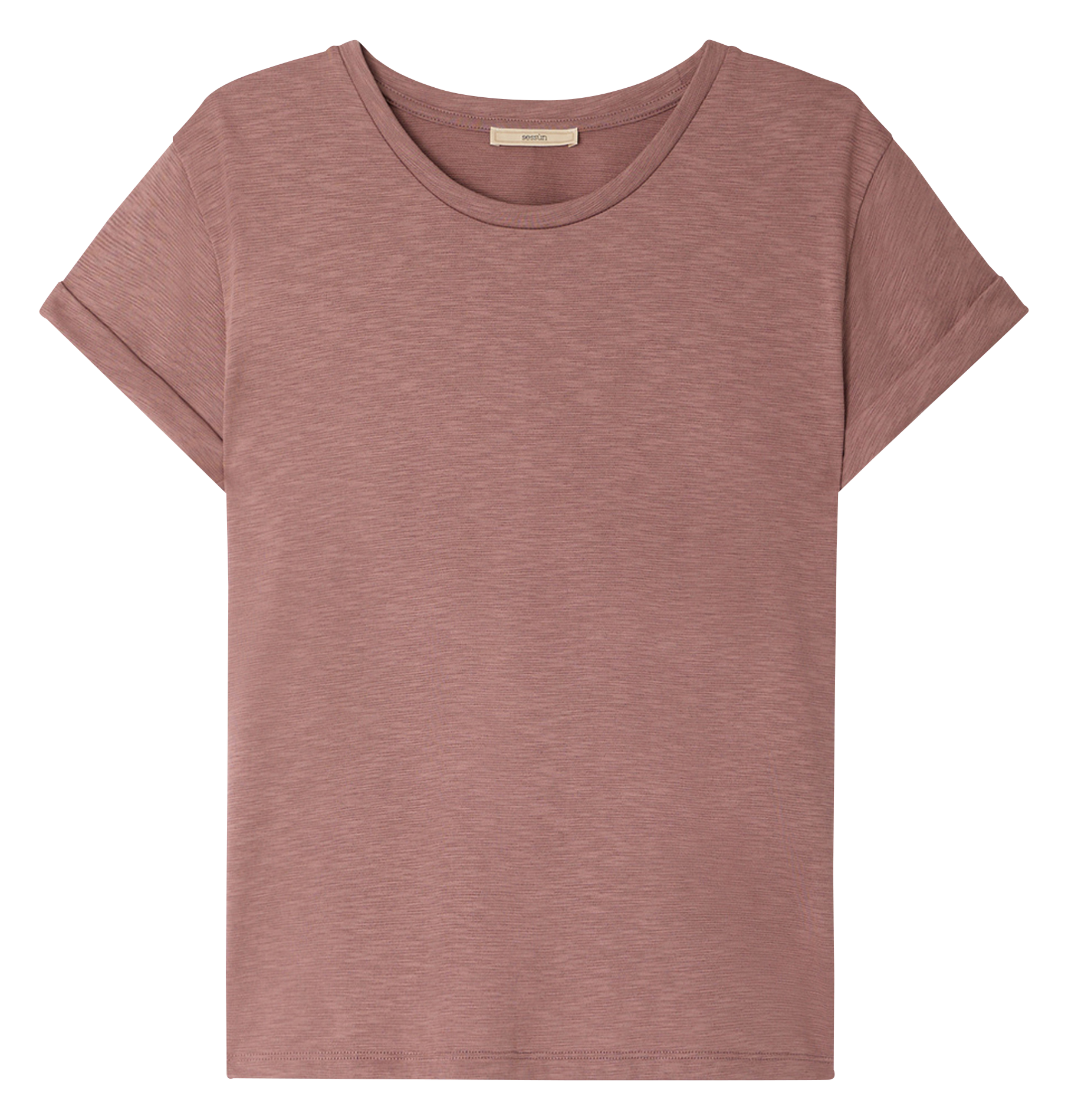 Tee-shirt col rond en coton mélangé SESSUN