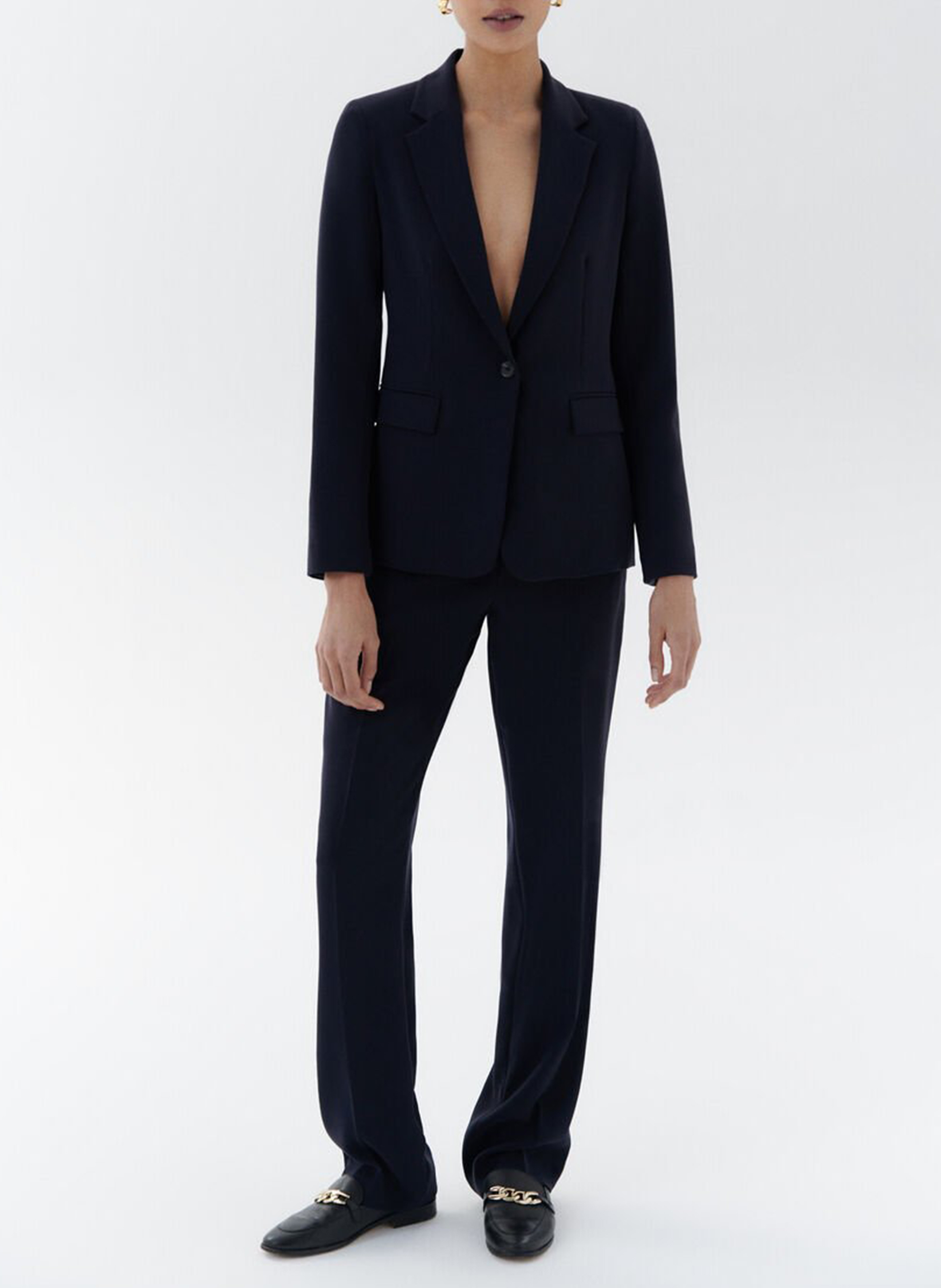 Tailored pants CAROLL Blue