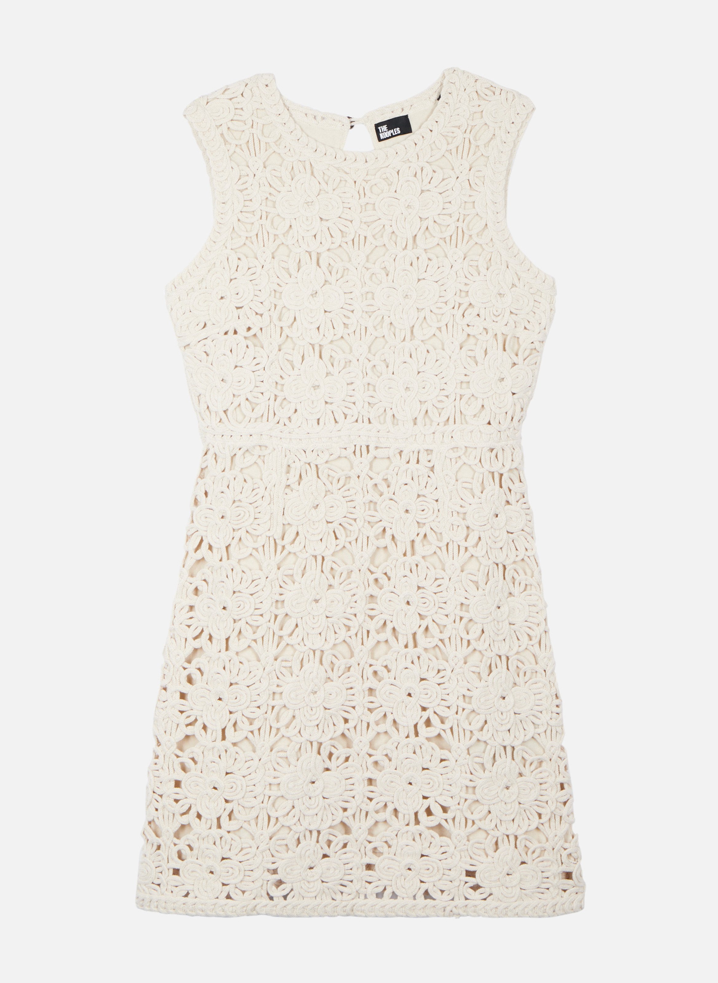 Short crochet dress THE KOOPLES Beige