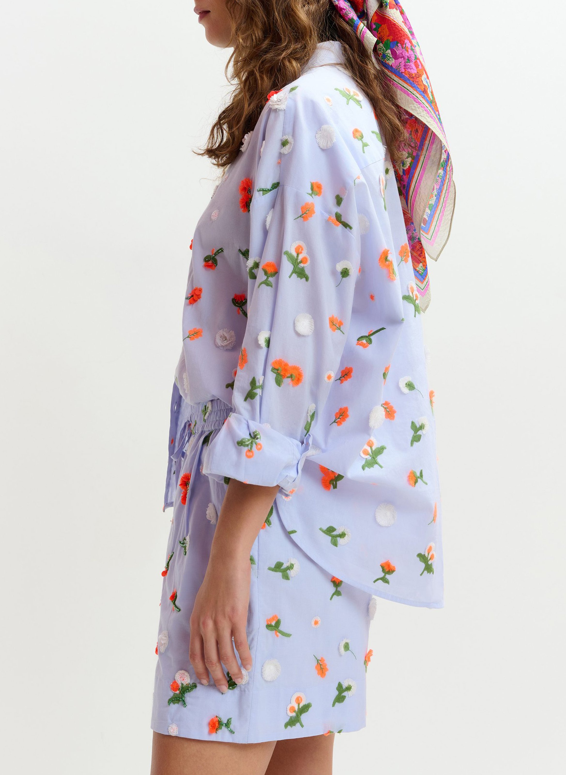 Recht, katoenen short ESSENTIEL ANTWERP Blauw