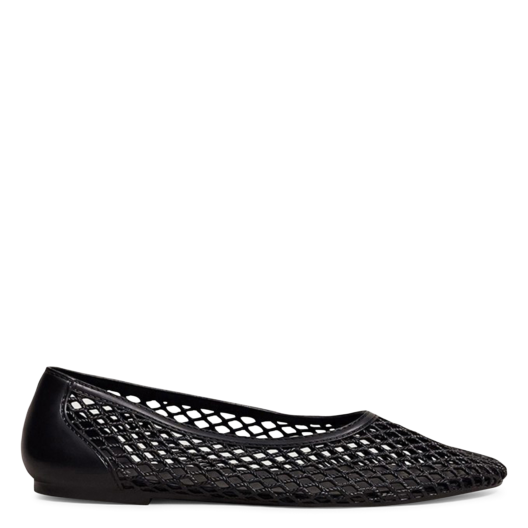 Round-toe mesh ballet flats JONAK Black