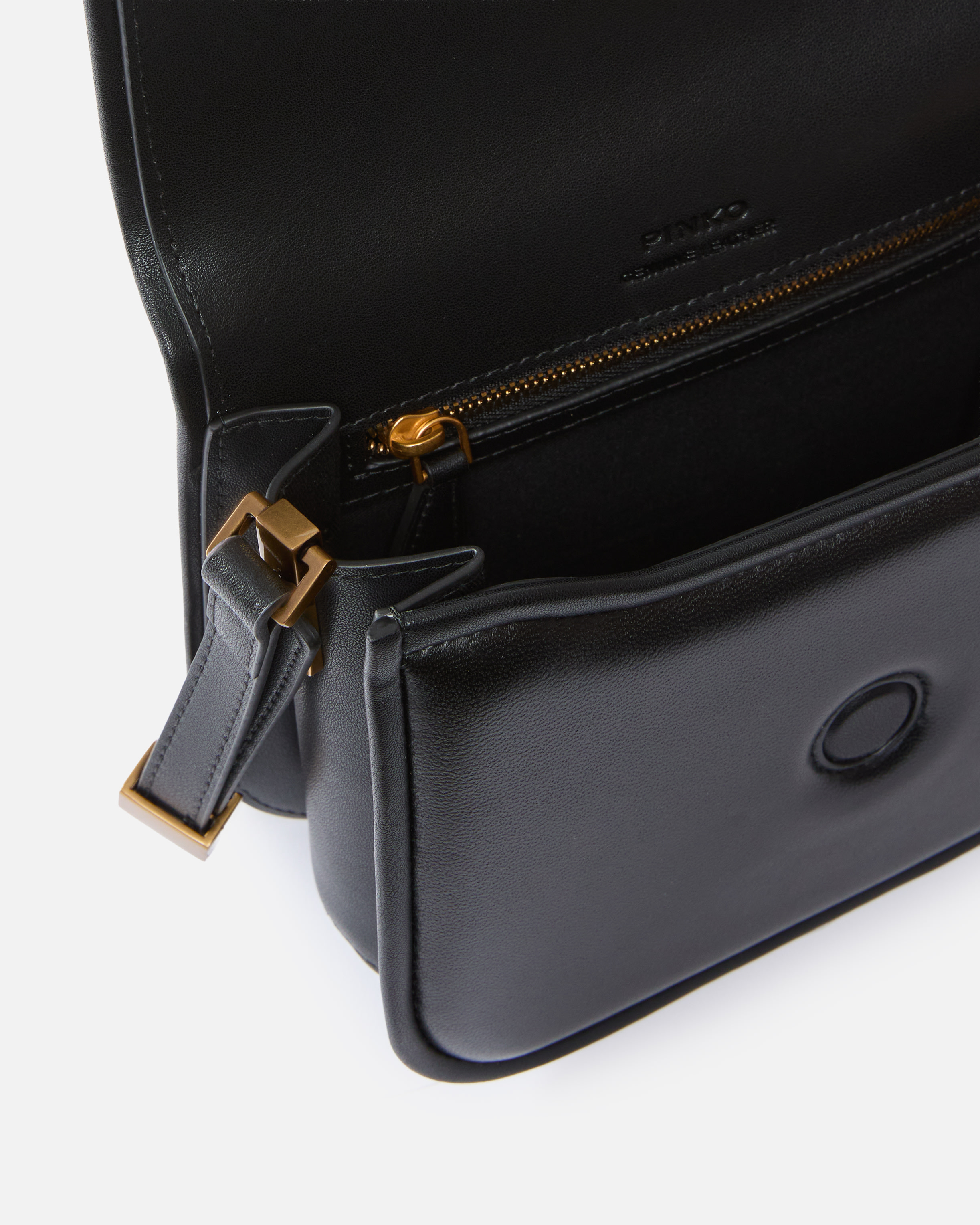 Sac moyen à épaule love bag box en cuir nappa PINKO Noir