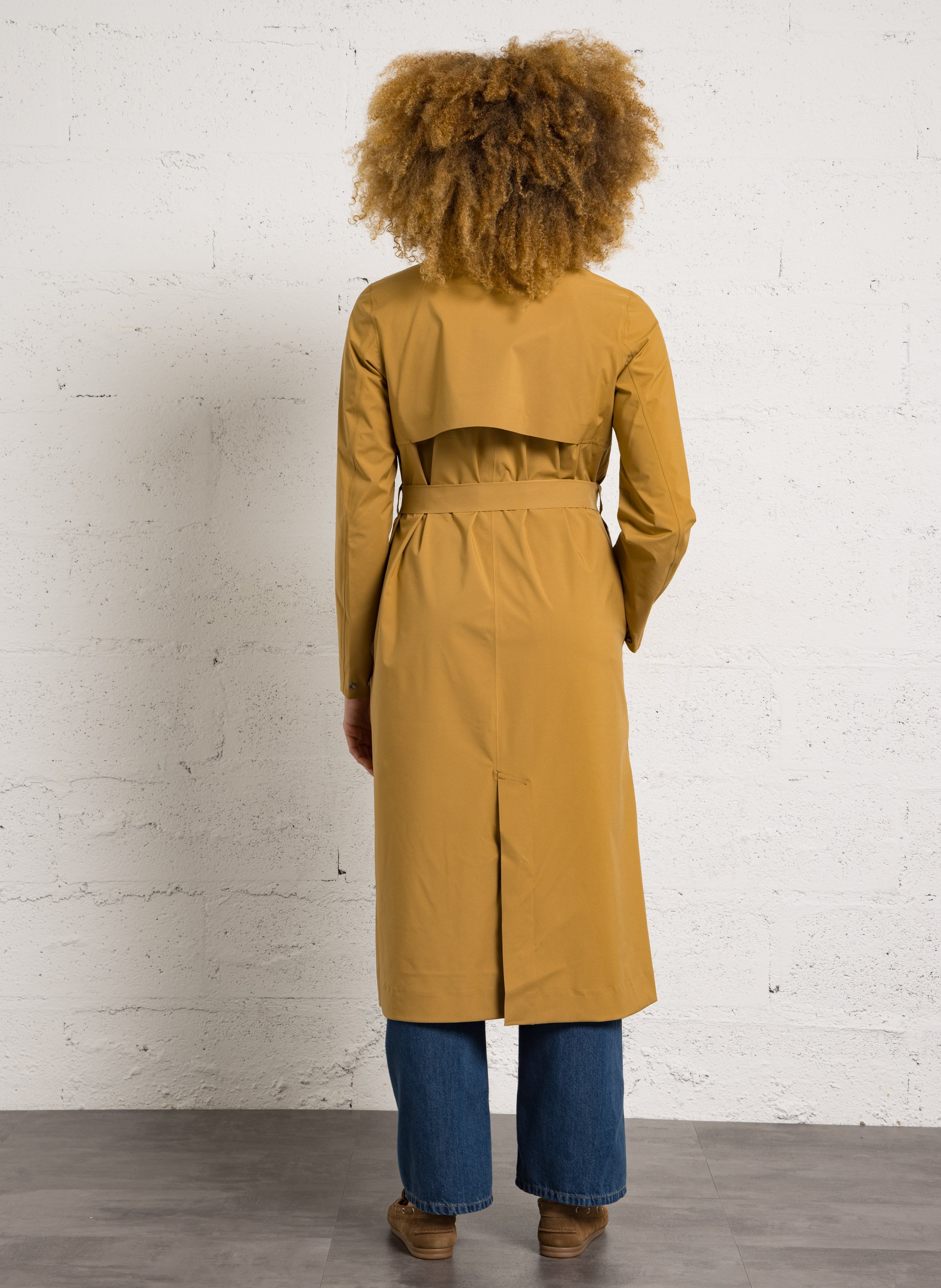 Trench droit col classique K-WAY Marron