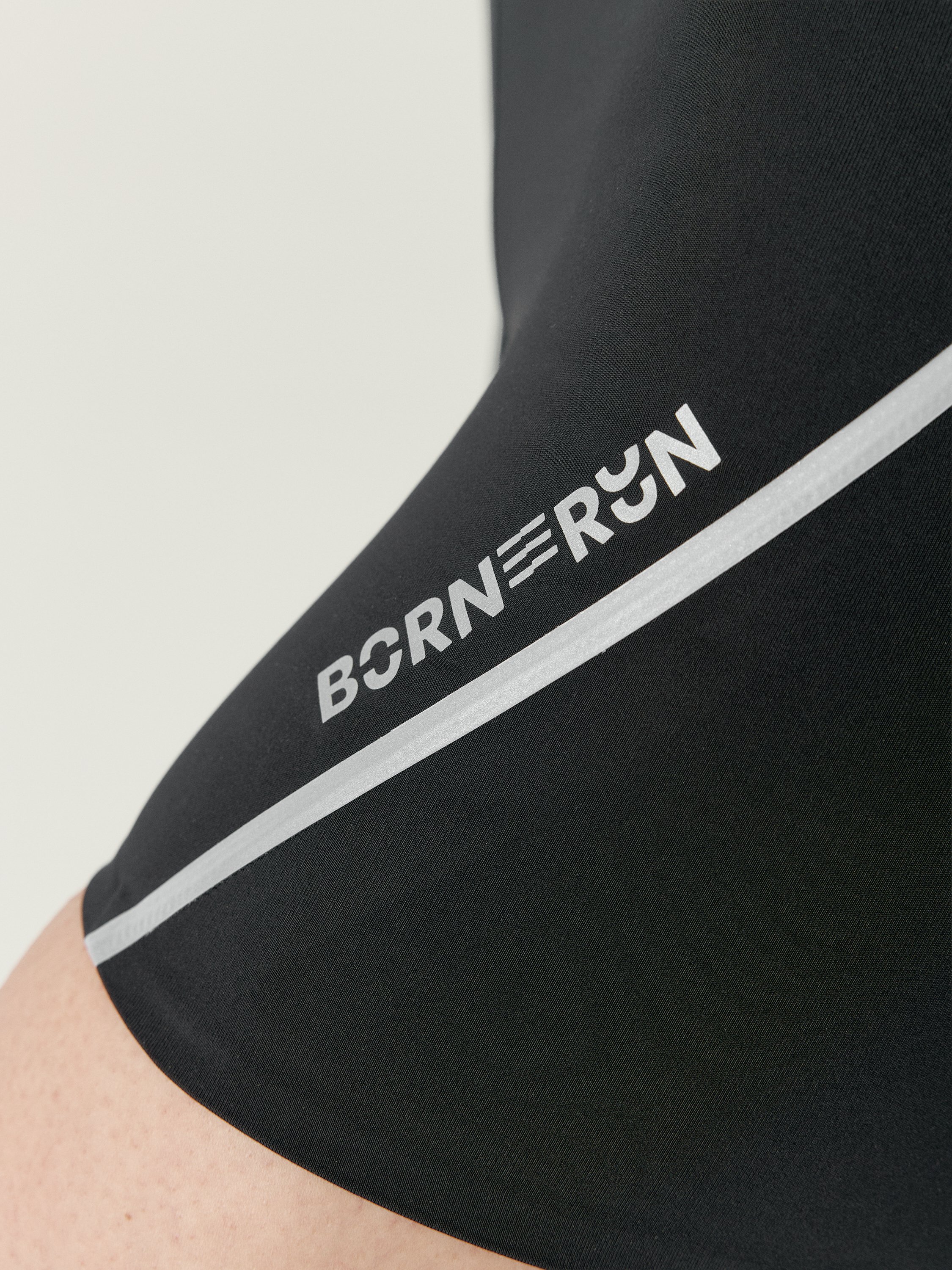 Tight-fitting performance sports shorts LUNA RUN BORN Black