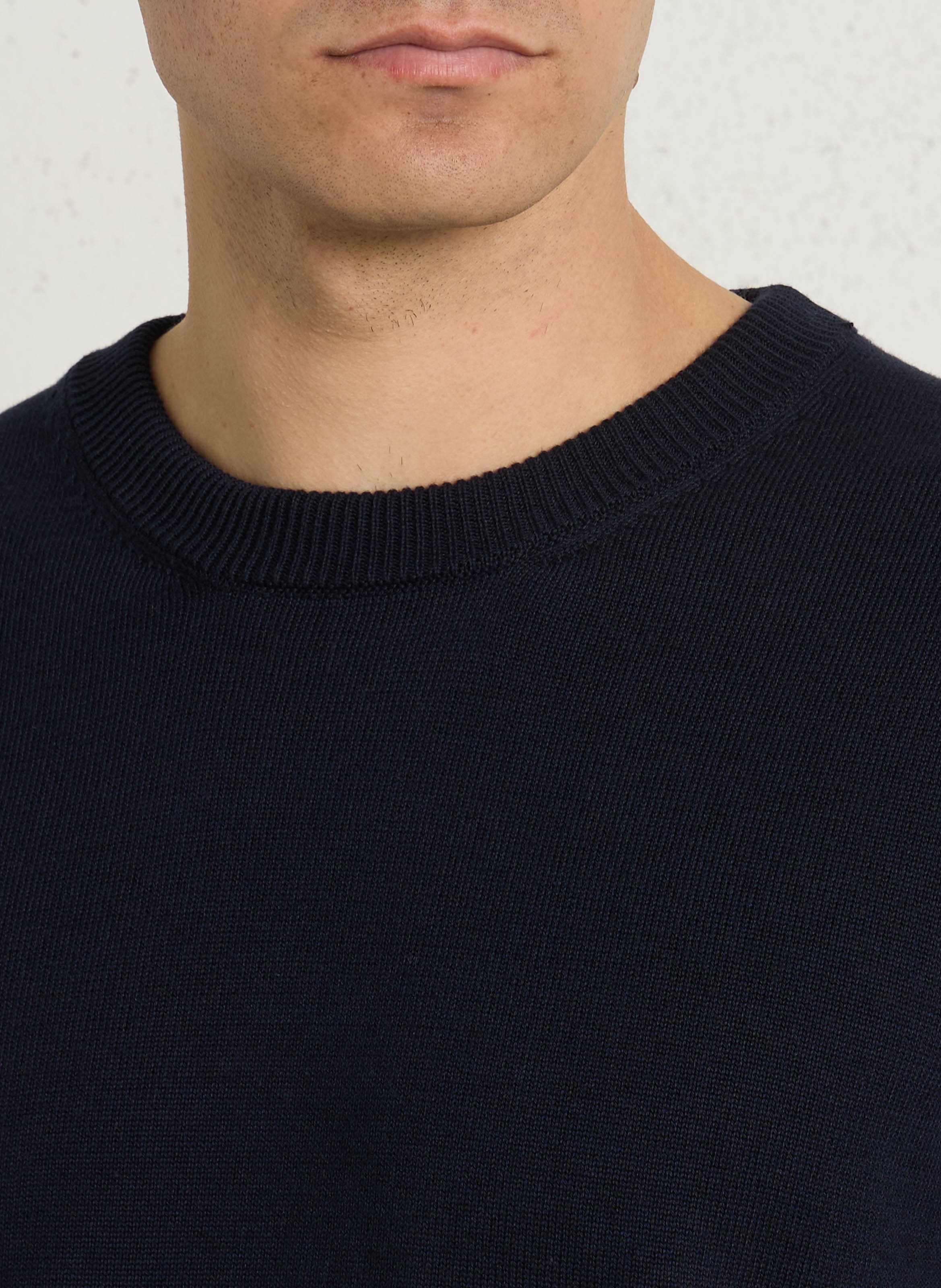 Oversized cotton sweater AU PRINTEMPS PARIS Blue