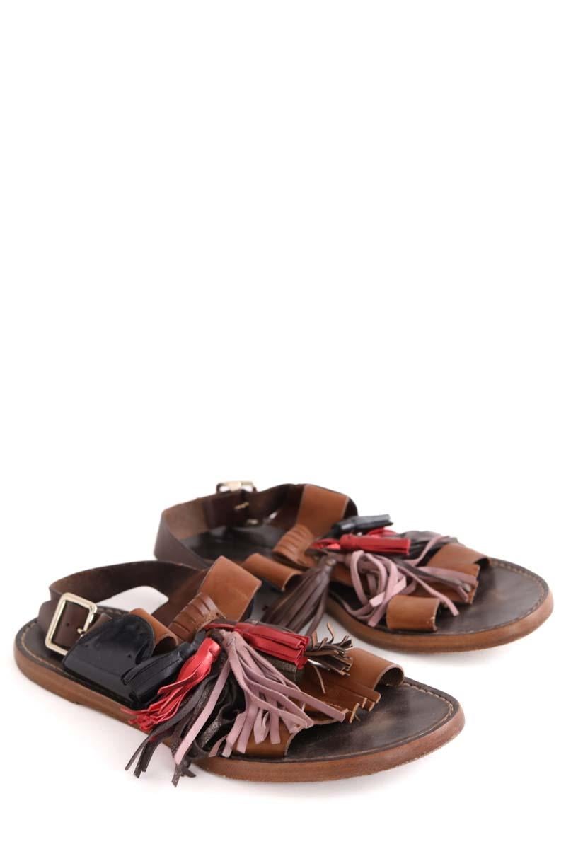 Faux leather sandals ISABEL MARANT ÉTOILE - SECONDE MAIN Brown