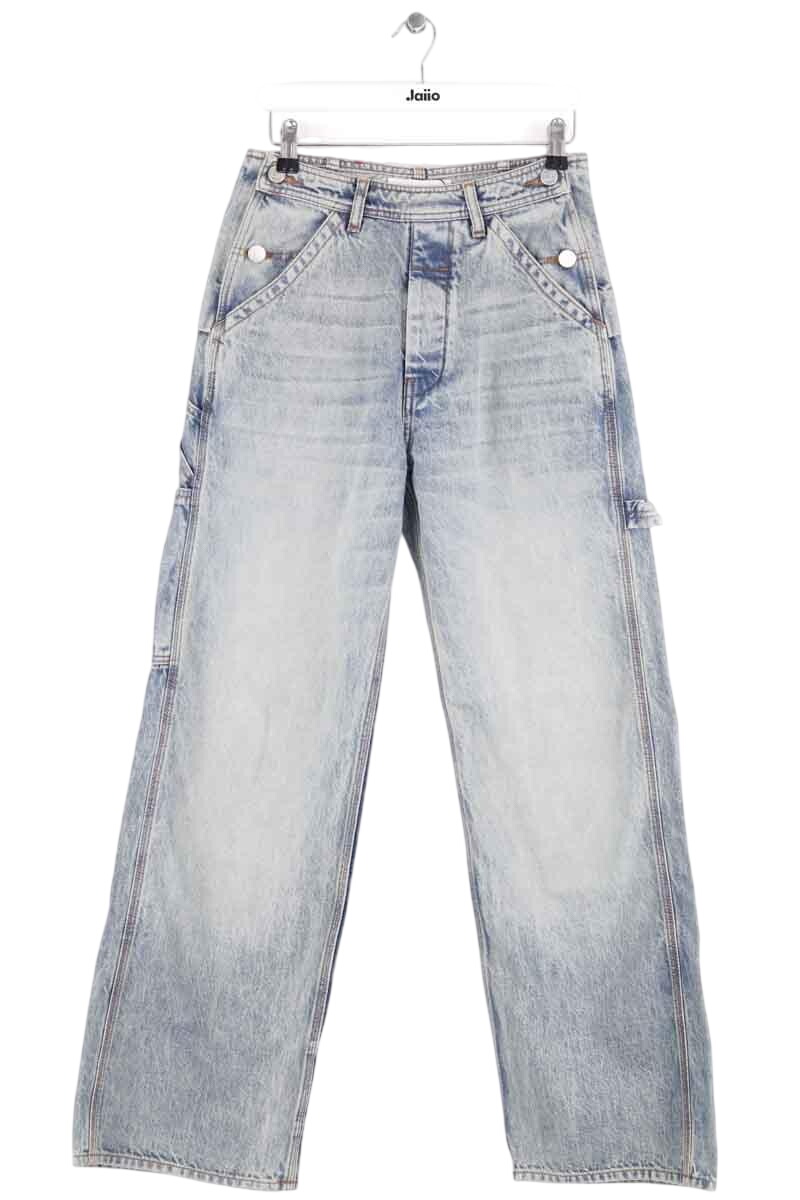 Straight cotton-blend pants LAURENCE BRAS - Seconde Main Blue