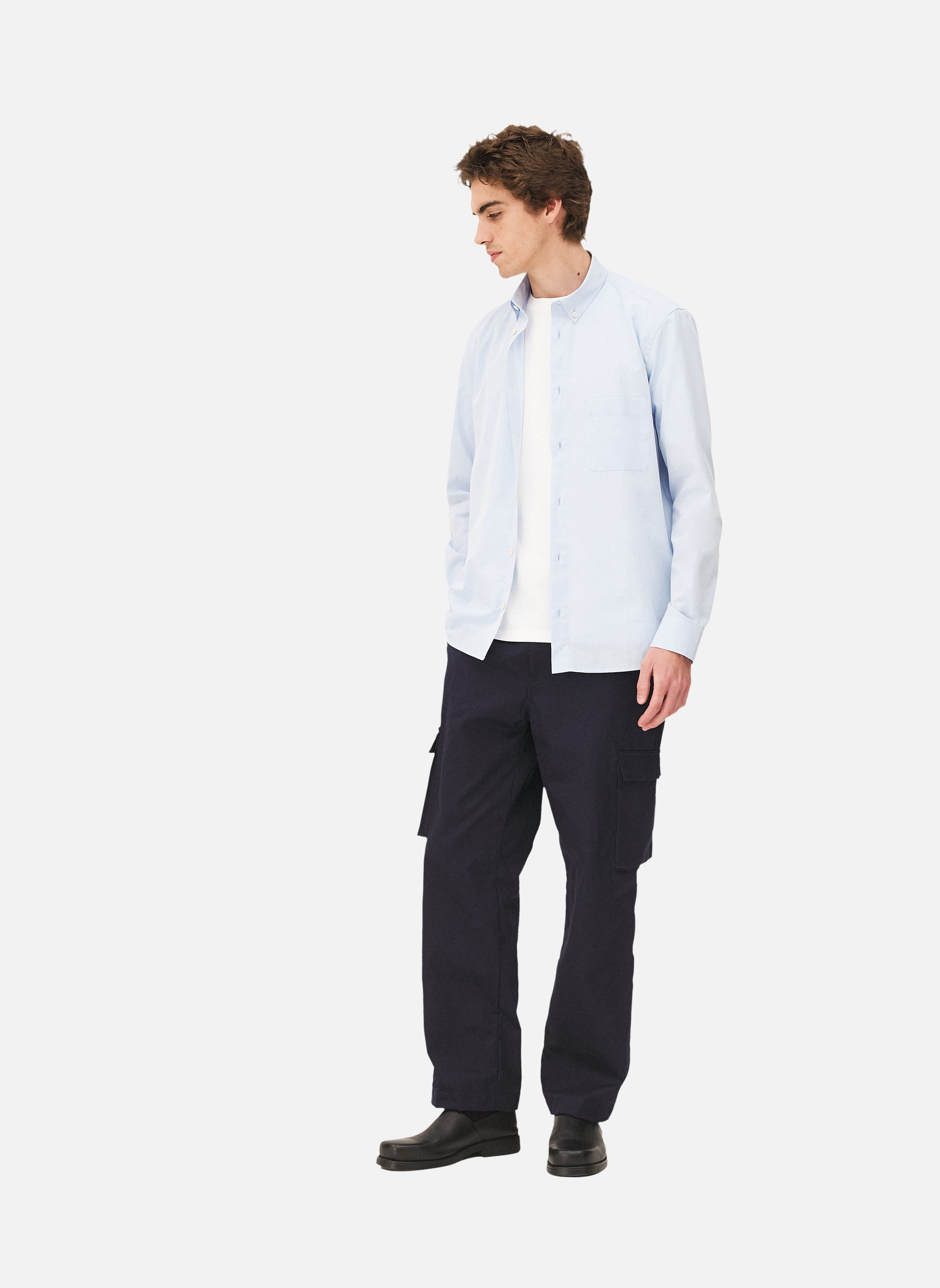 Casual shirt curtis sky blue Noyoco Blue