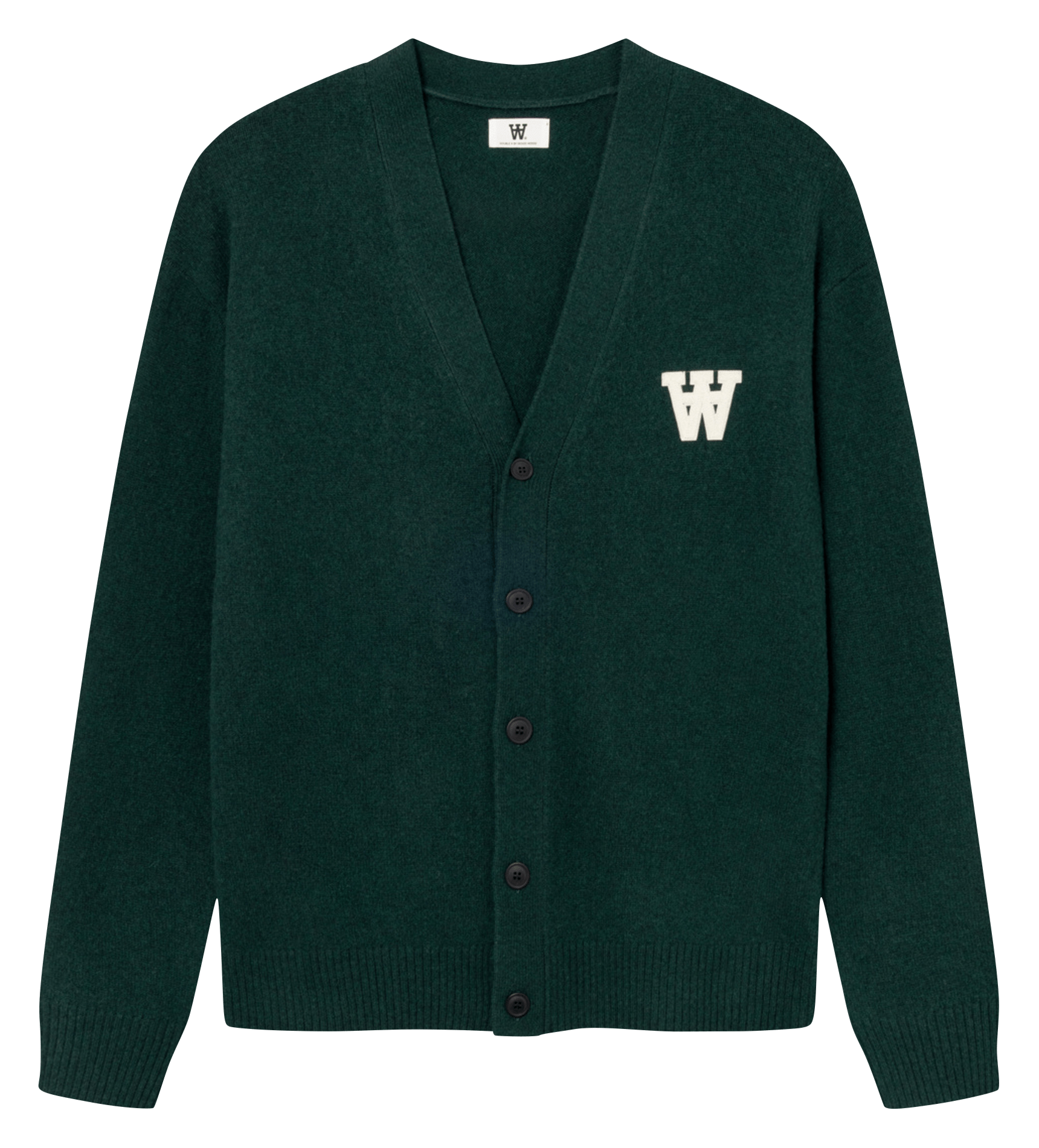 Straight wool cardigan WOOD WOOD Green