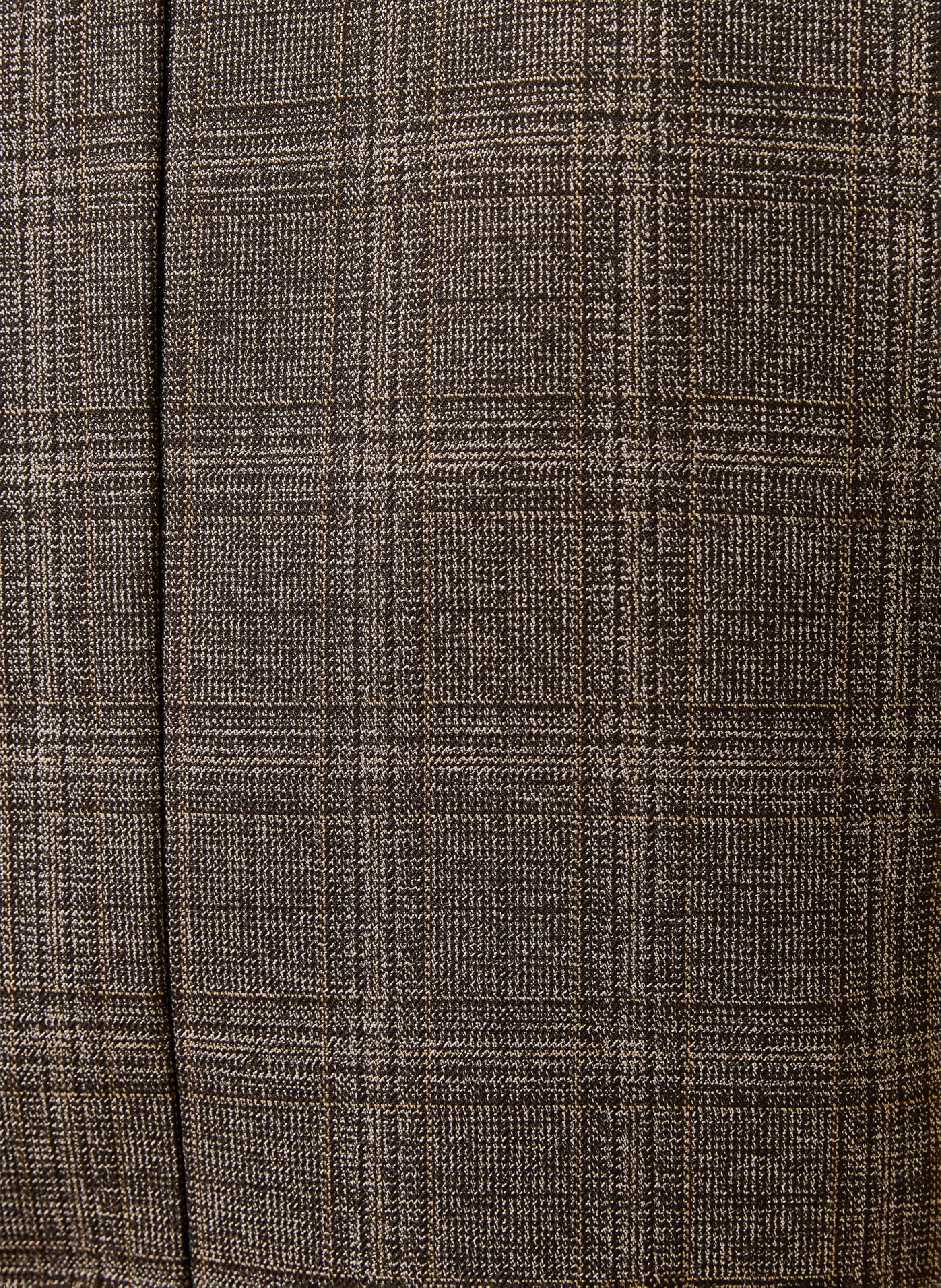 Straight checkered vest LA FEE MARABOUTEE Brown