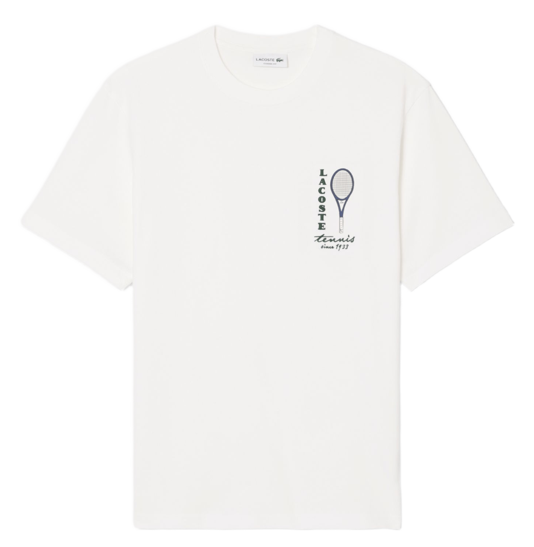 Besticktes Baumwoll-T-Shirt LACOSTE Weiss