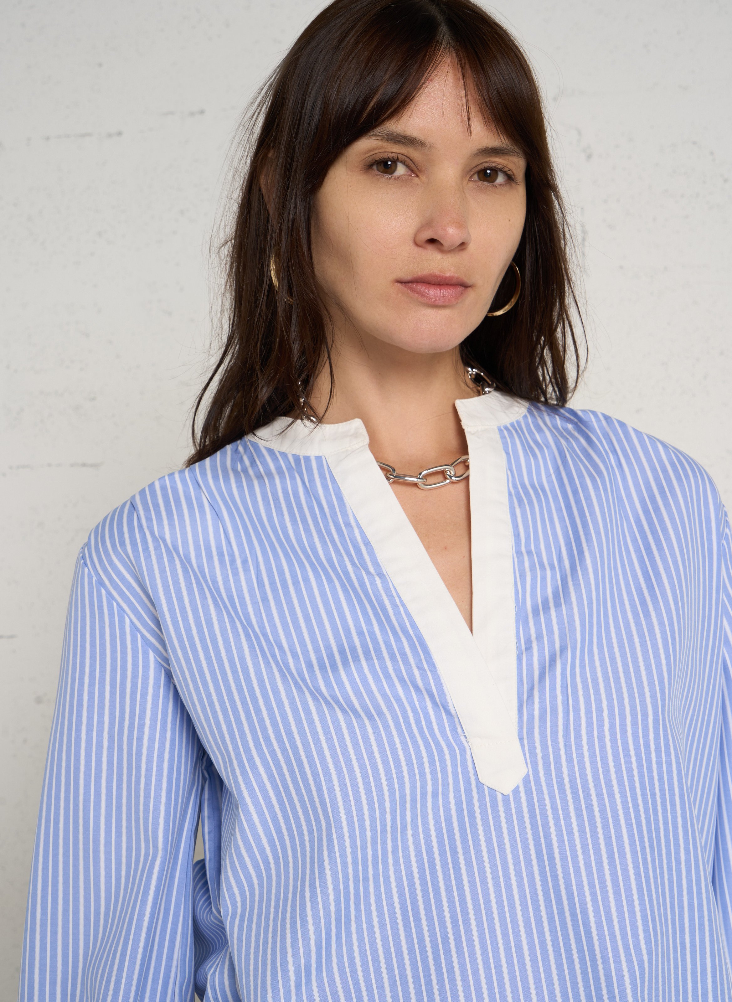 Blouse met tuniekhals MAISON 123 Paars