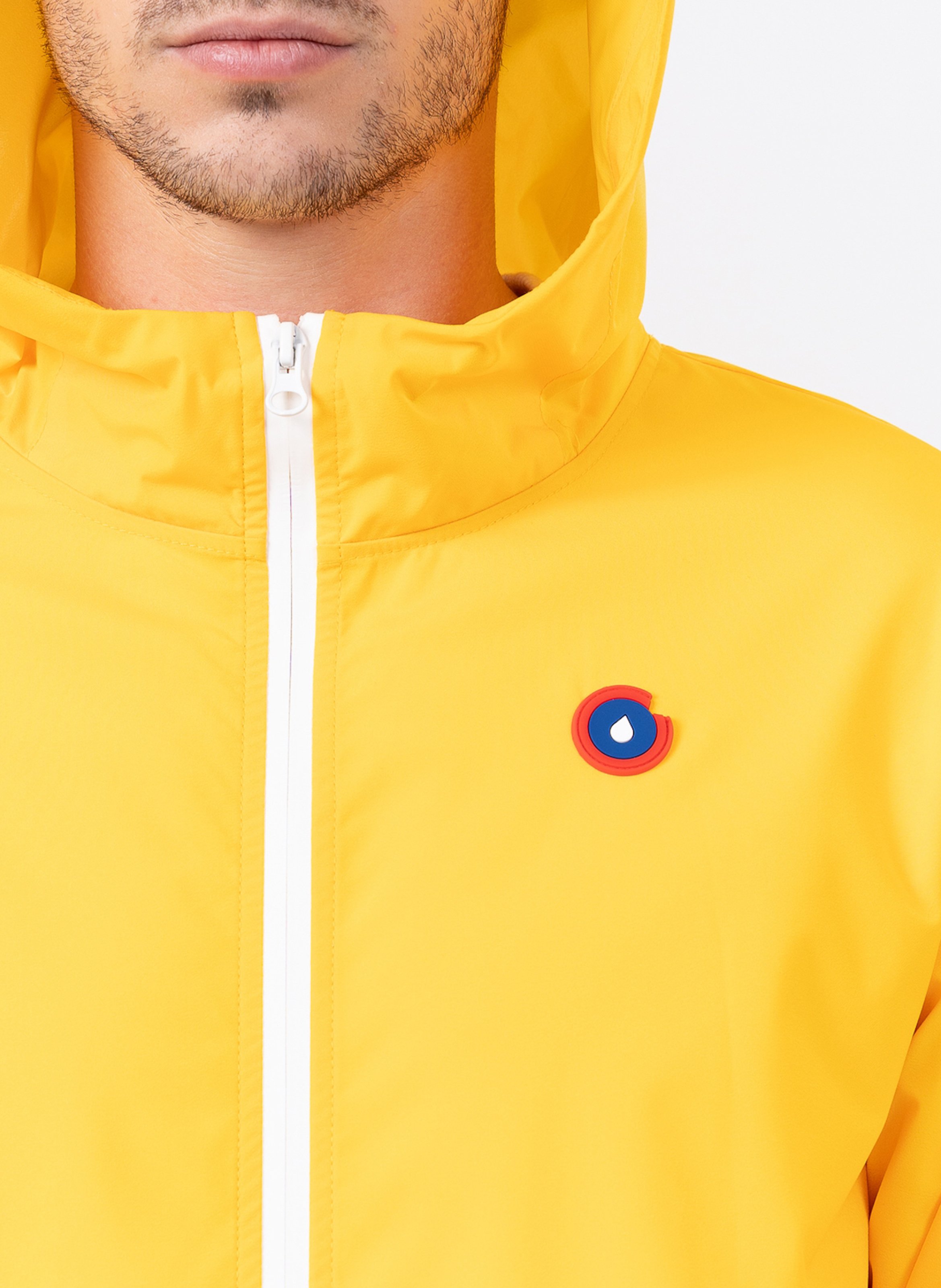 Imperméable long à capuche convertible FLOTTE Jaune