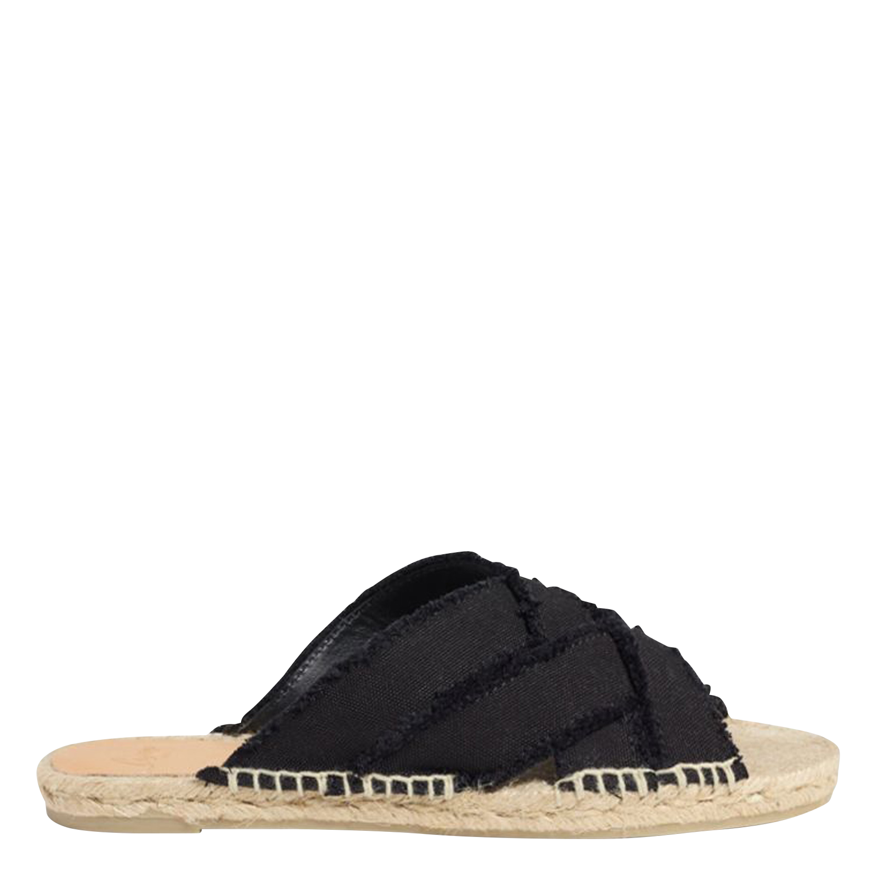 Mules plates en coton CASTANER Noir